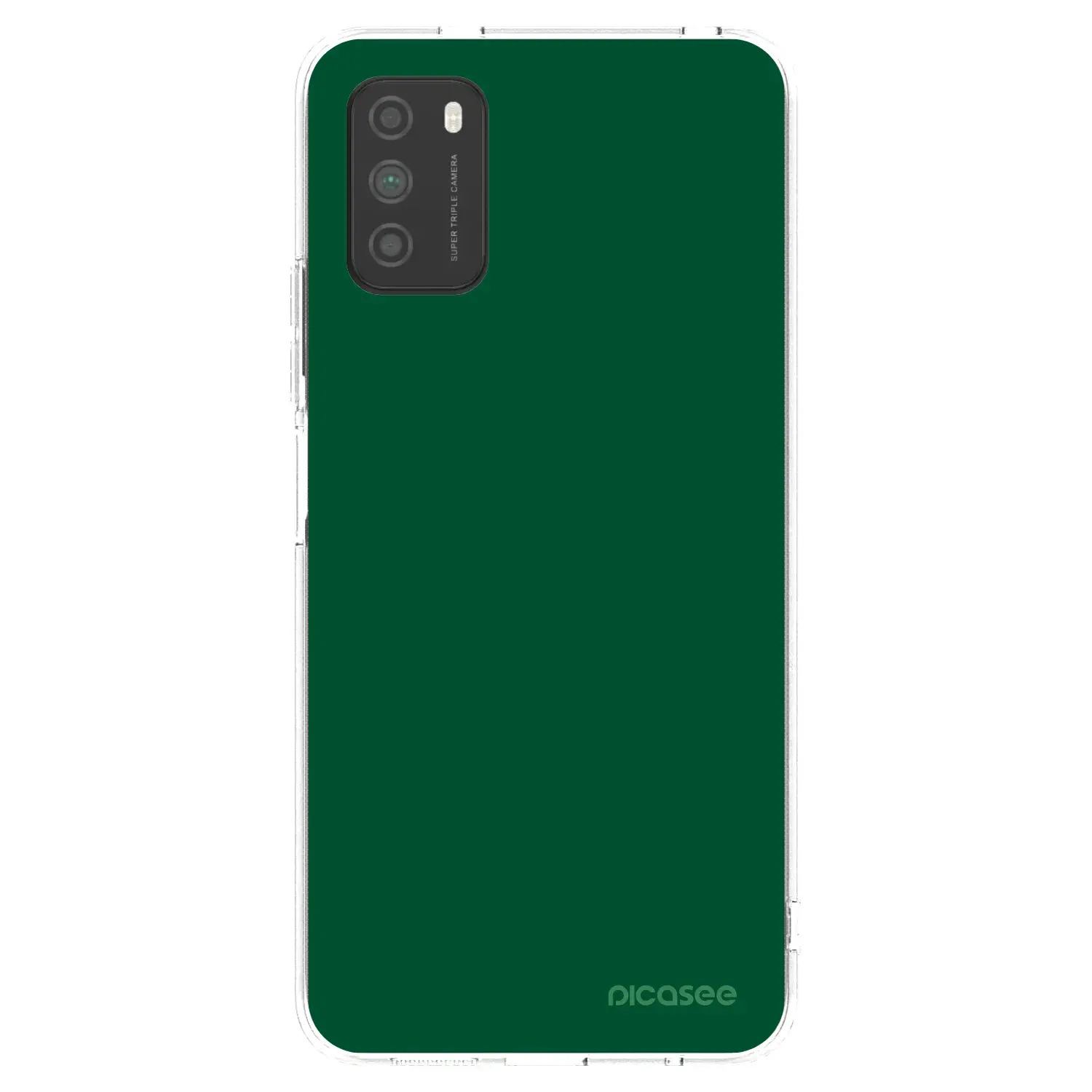 Silikonový průhledný obal pro Xiaomi Poco M3 - Green Gleam