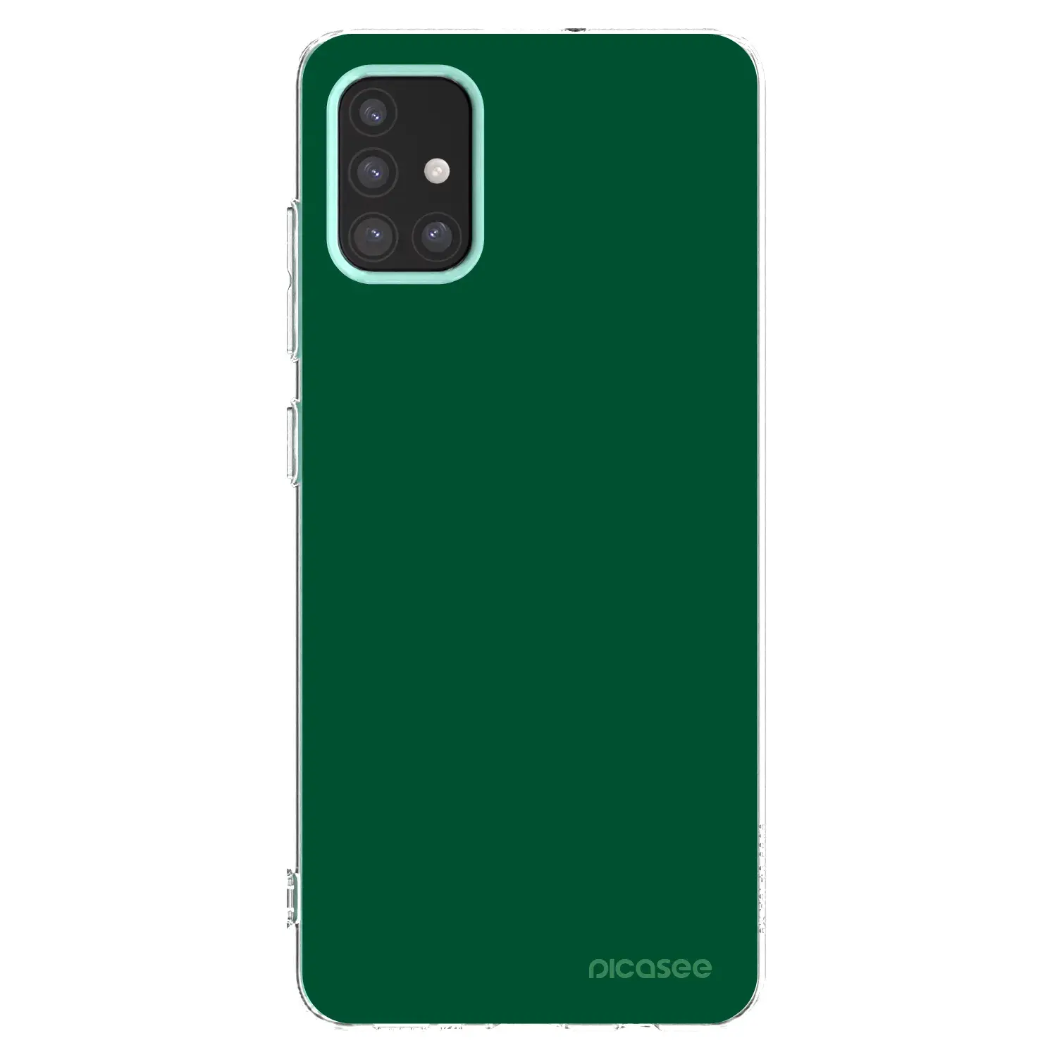 Silikonový průhledný obal pro Samsung Galaxy M31s - Green Gleam