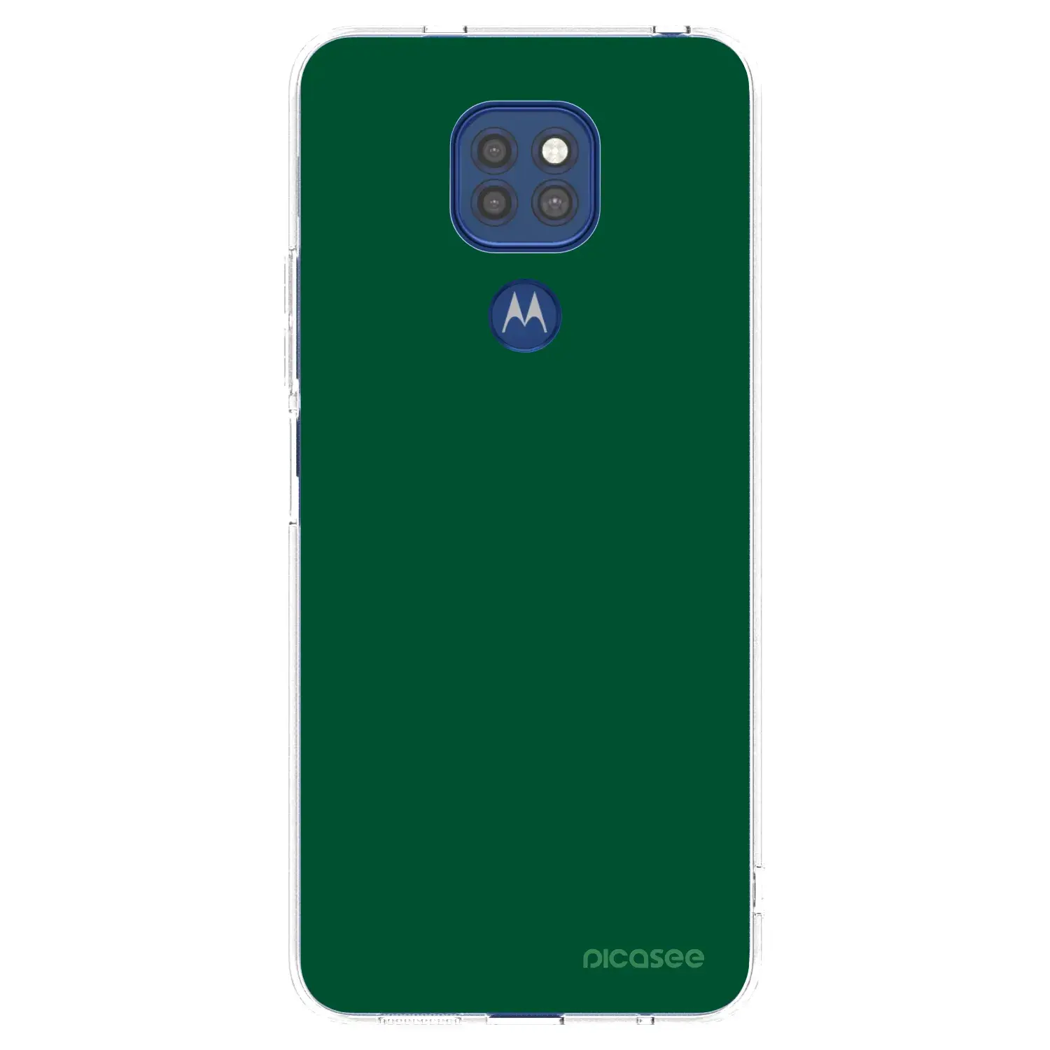 Silikonový průhledný obal pro Motorola Moto G9 Play - Green Gleam