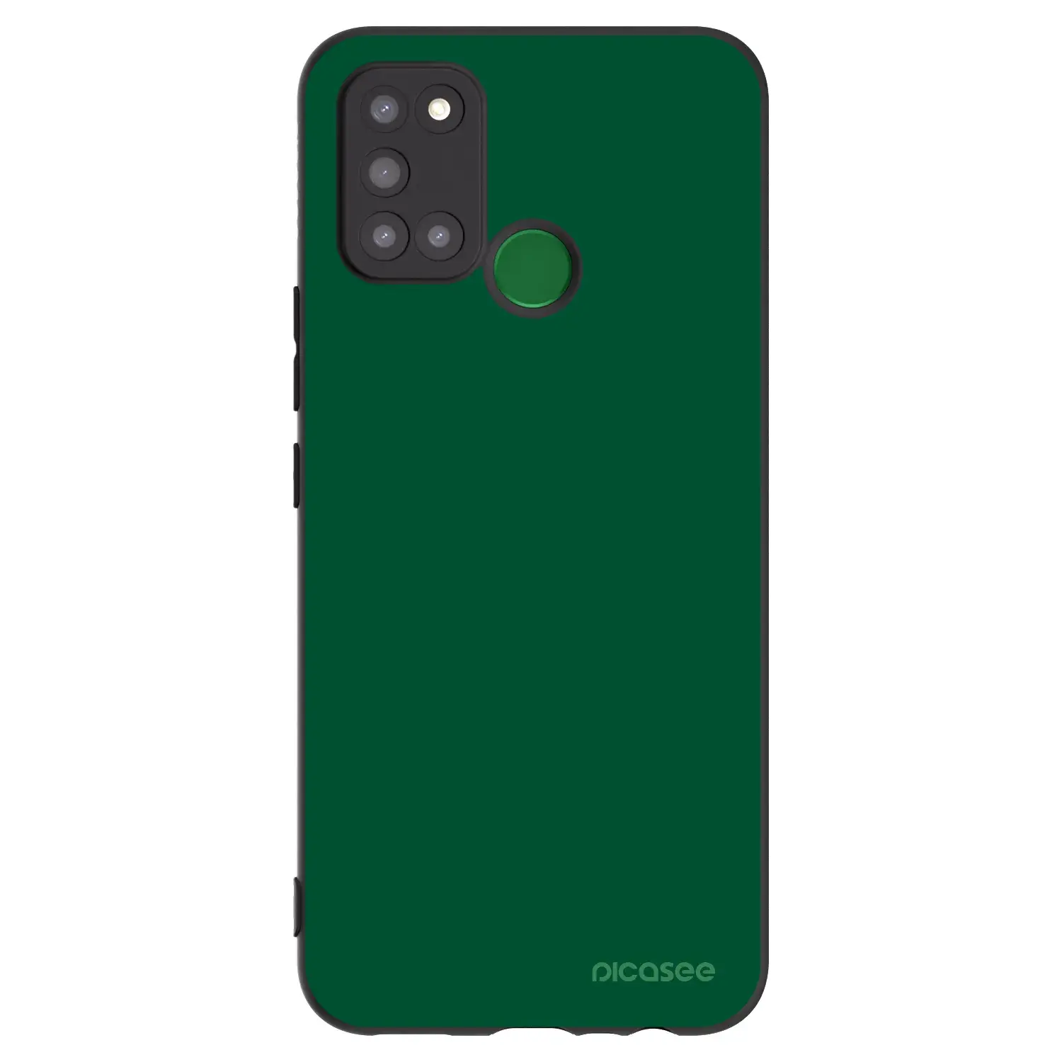 Silikonový černý obal pro Realme 7i - Green Gleam