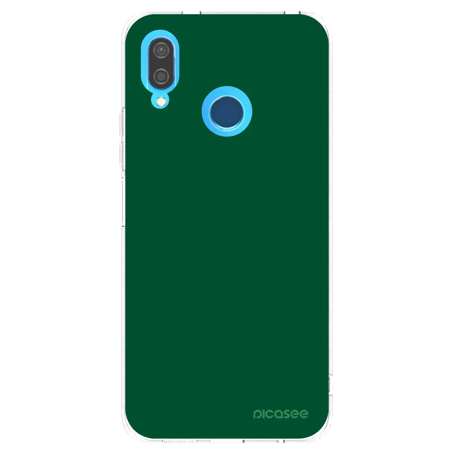 Silikonový průhledný obal pro Huawei P20 Lite - Green Gleam