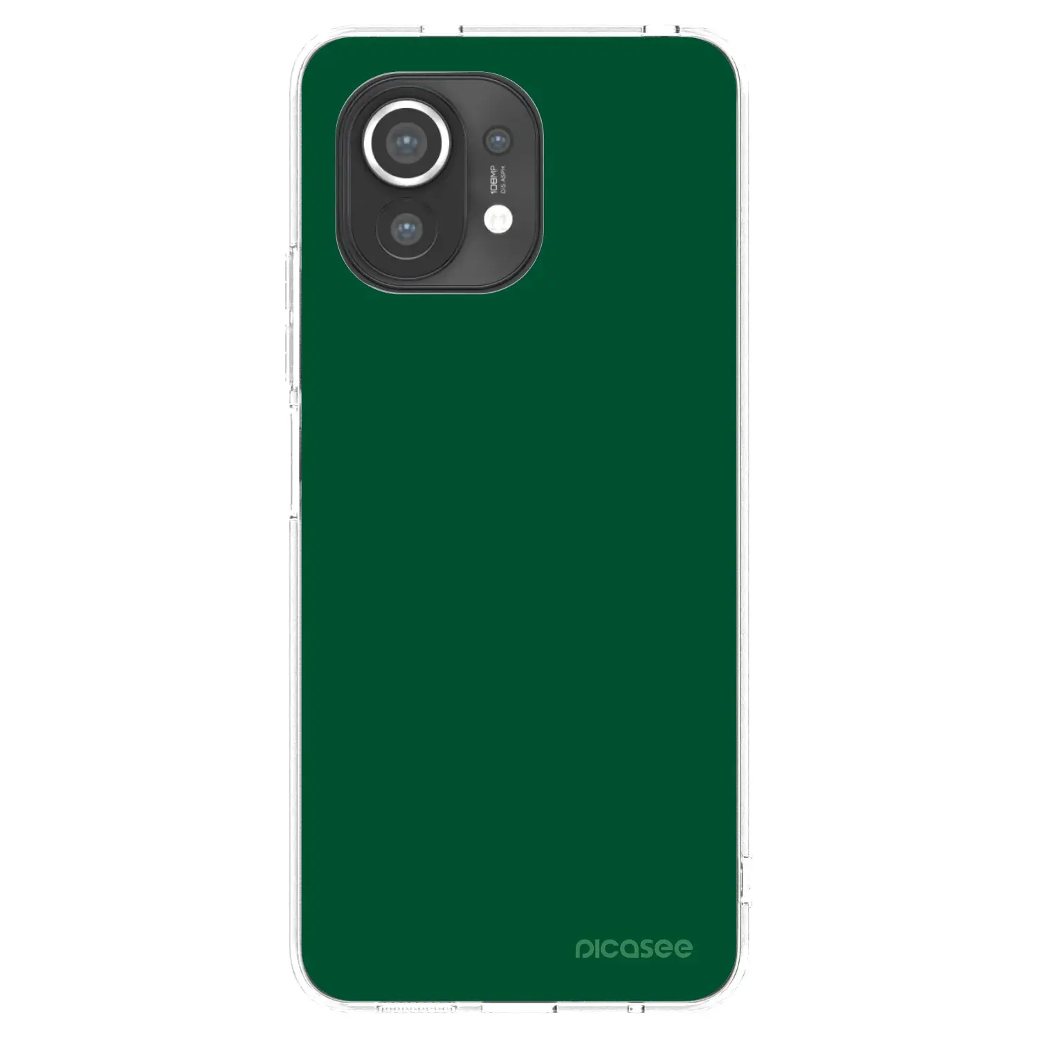 Silikonový průhledný obal pro Xiaomi Mi 11 - Green Gleam