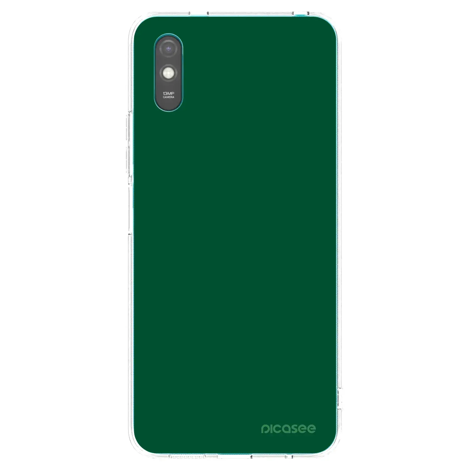 Silikonový průhledný obal pro Xiaomi Redmi 9AT - Green Gleam