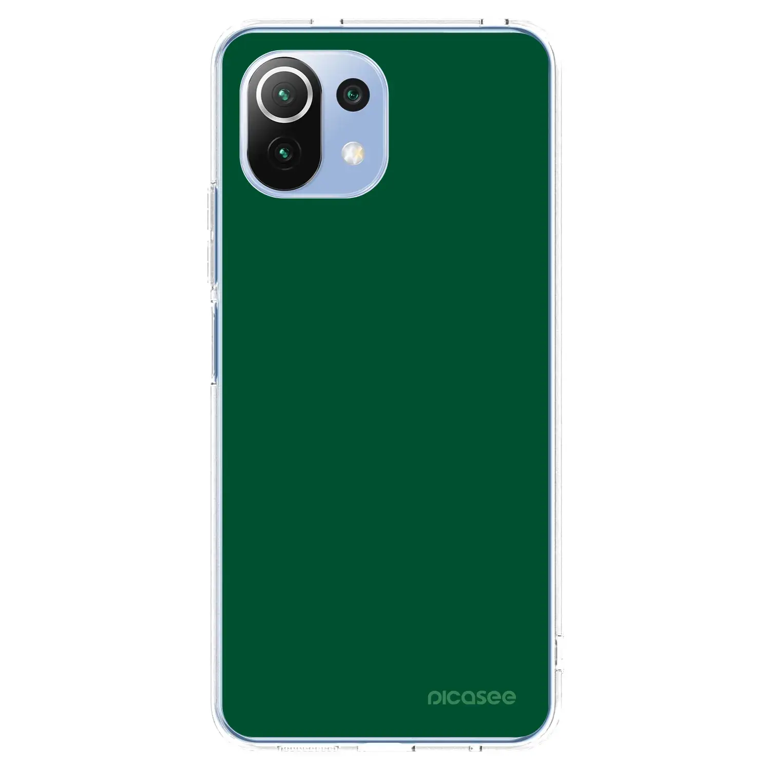 Silikonový průhledný obal pro Xiaomi Mi 11 Lite - Green Gleam