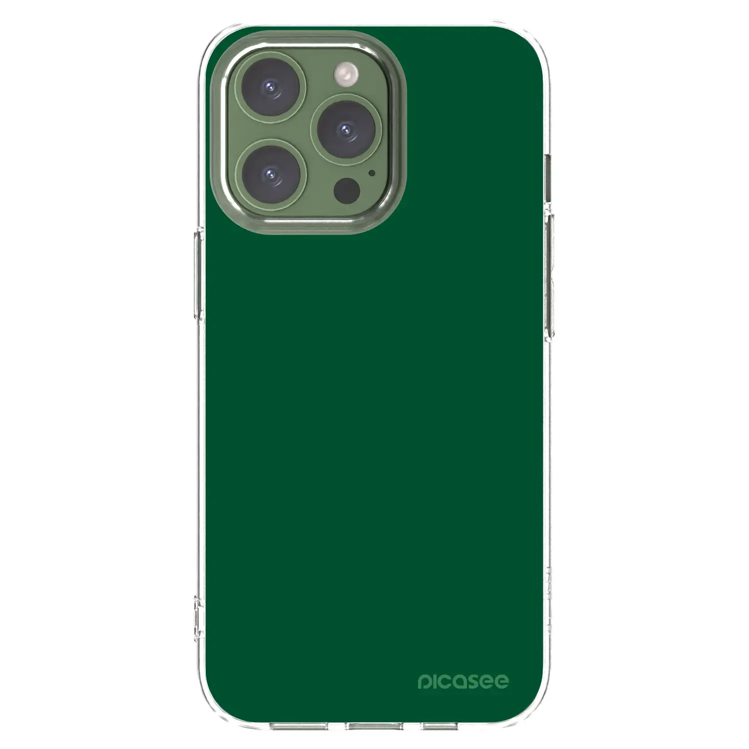 Silikonový průhledný obal pro Apple iPhone 13 Pro - Green Gleam