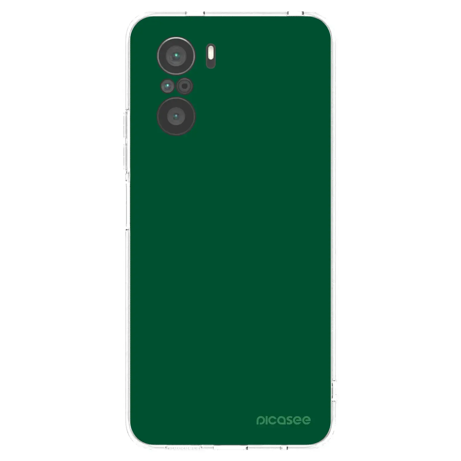Silikonový průhledný obal pro Xiaomi Poco F3 - Green Gleam