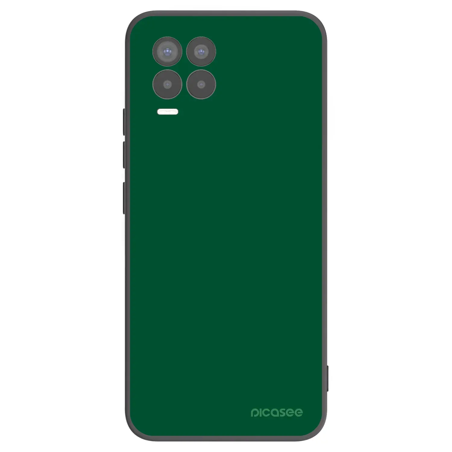 Silikonový černý obal pro Realme 8 Pro - Green Gleam