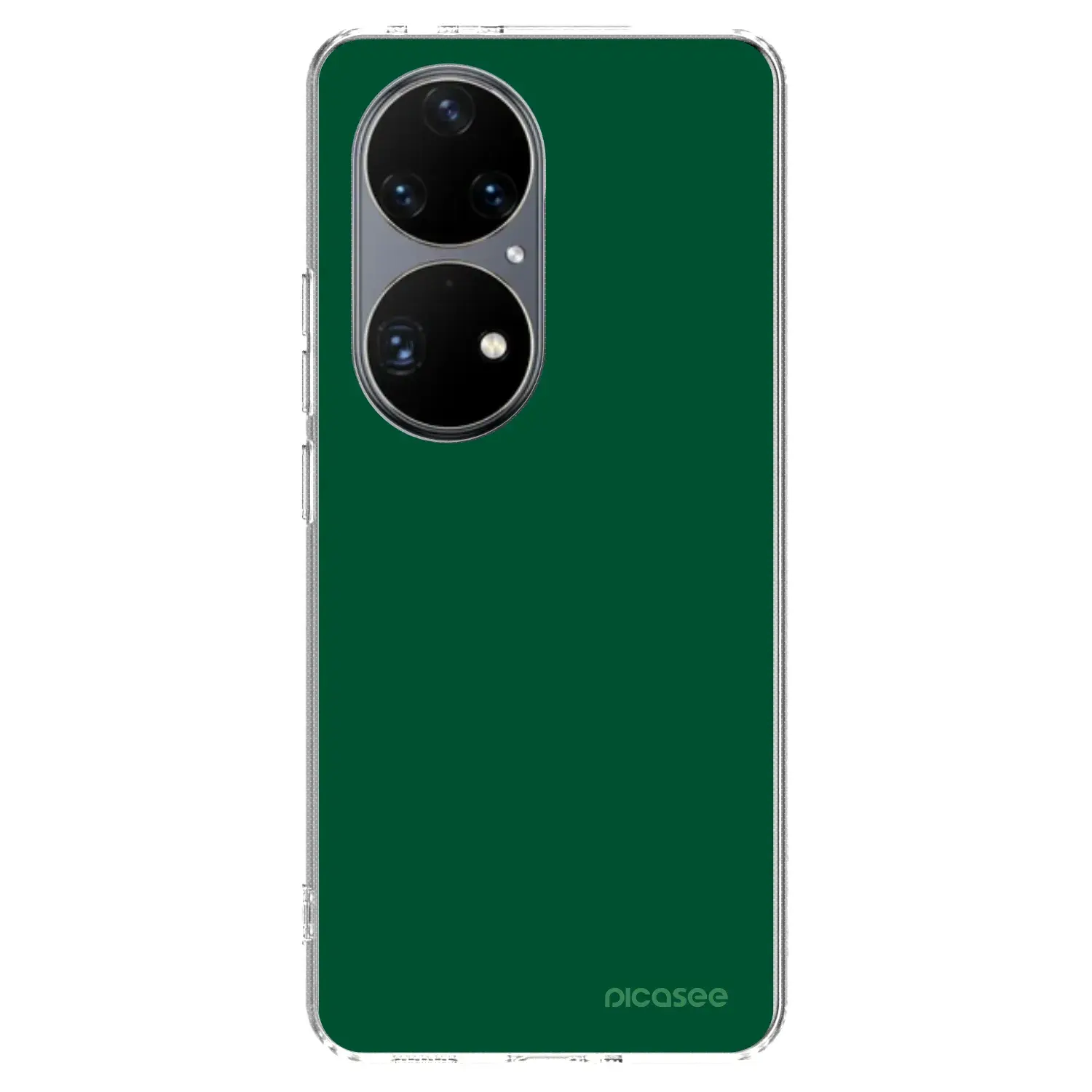 Silikonový průhledný obal pro Huawei P50 - Green Gleam