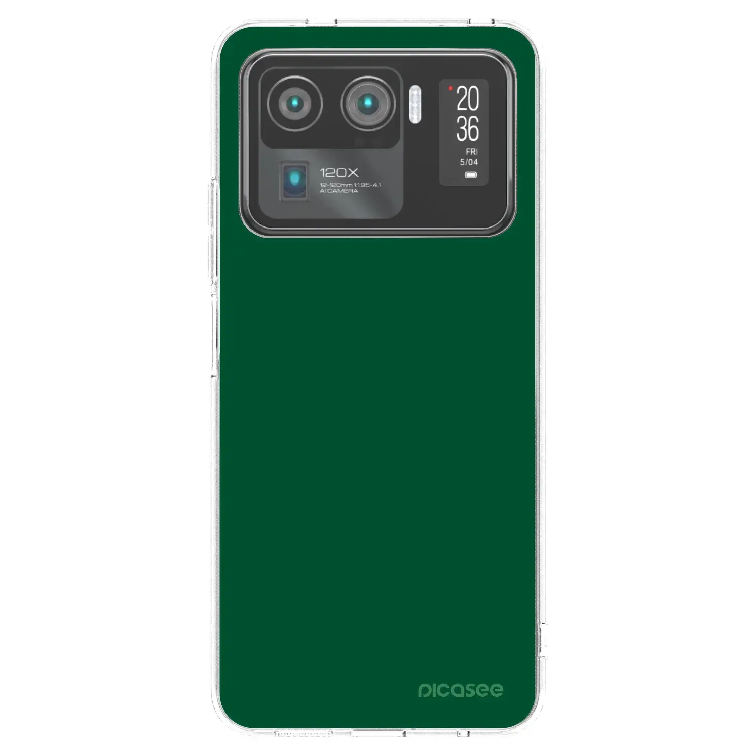 Silikonový průhledný obal pro Xiaomi Mi 11 Ultra - Green Gleam