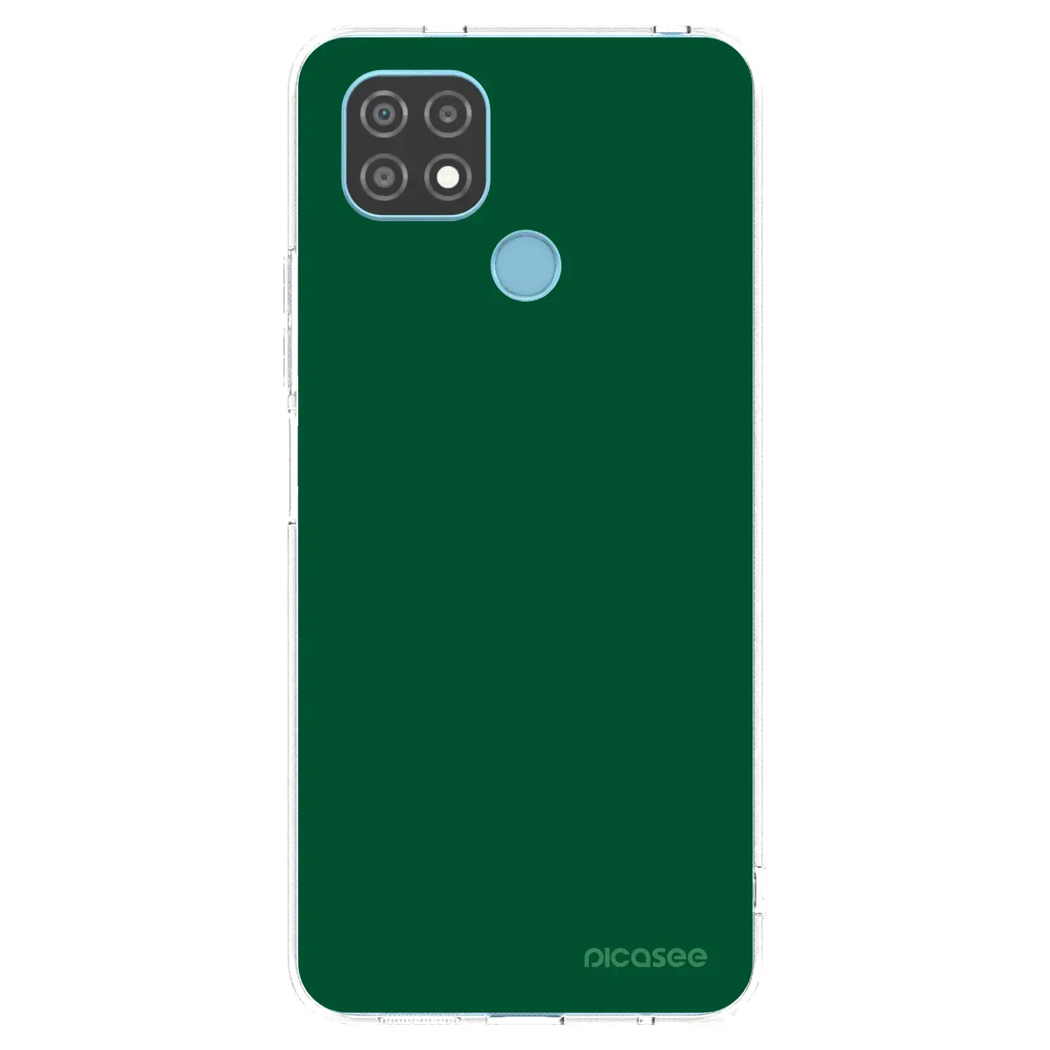 Silikonový průhledný obal pro Realme C21 - Green Gleam