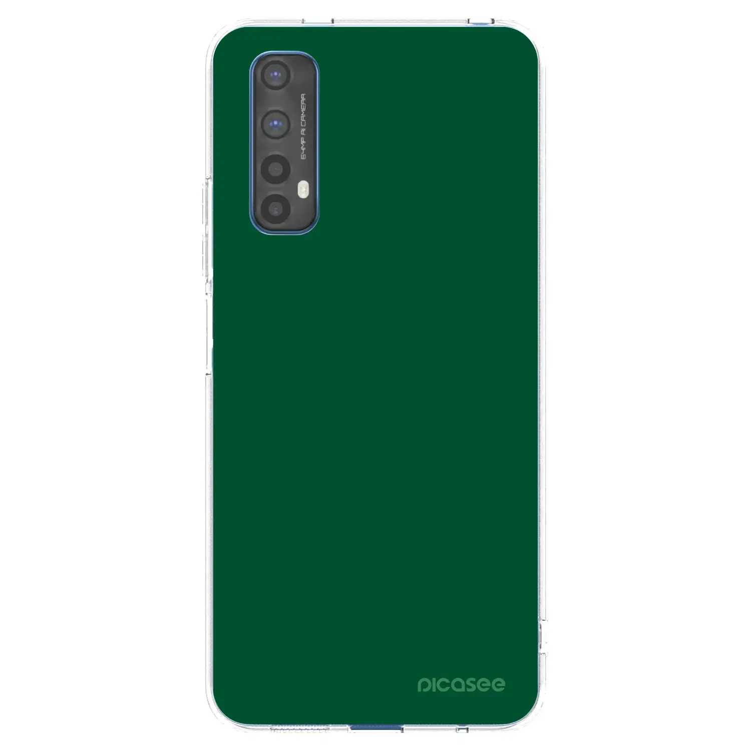 Silikonový průhledný obal pro Realme 7 - Green Gleam