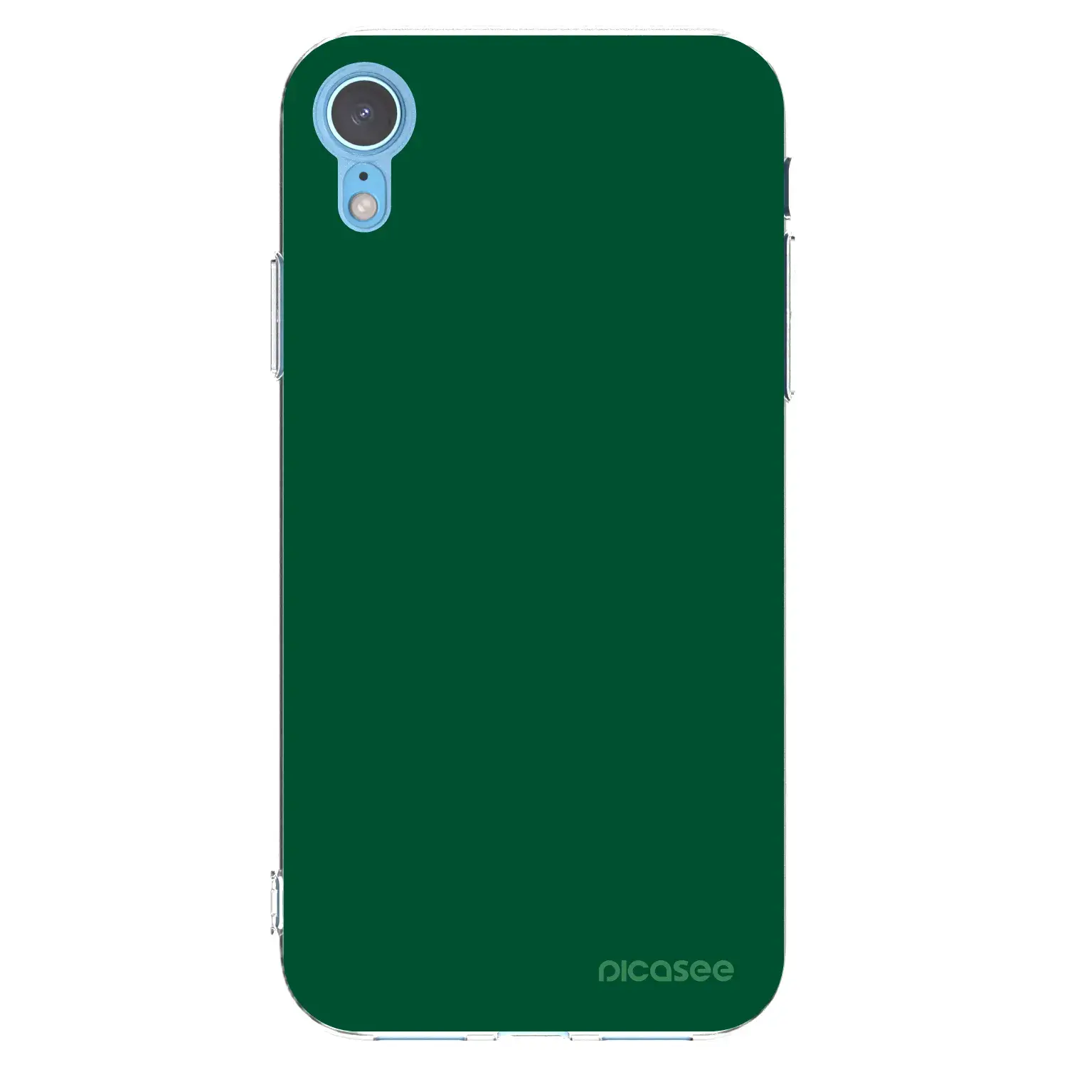 Silikonový průhledný obal pro Apple iPhone XR - Green Gleam