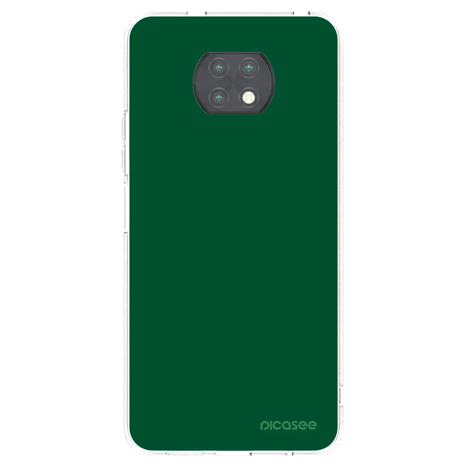 Silikonový průhledný obal pro Xiaomi Redmi Note 9T - Green Gleam