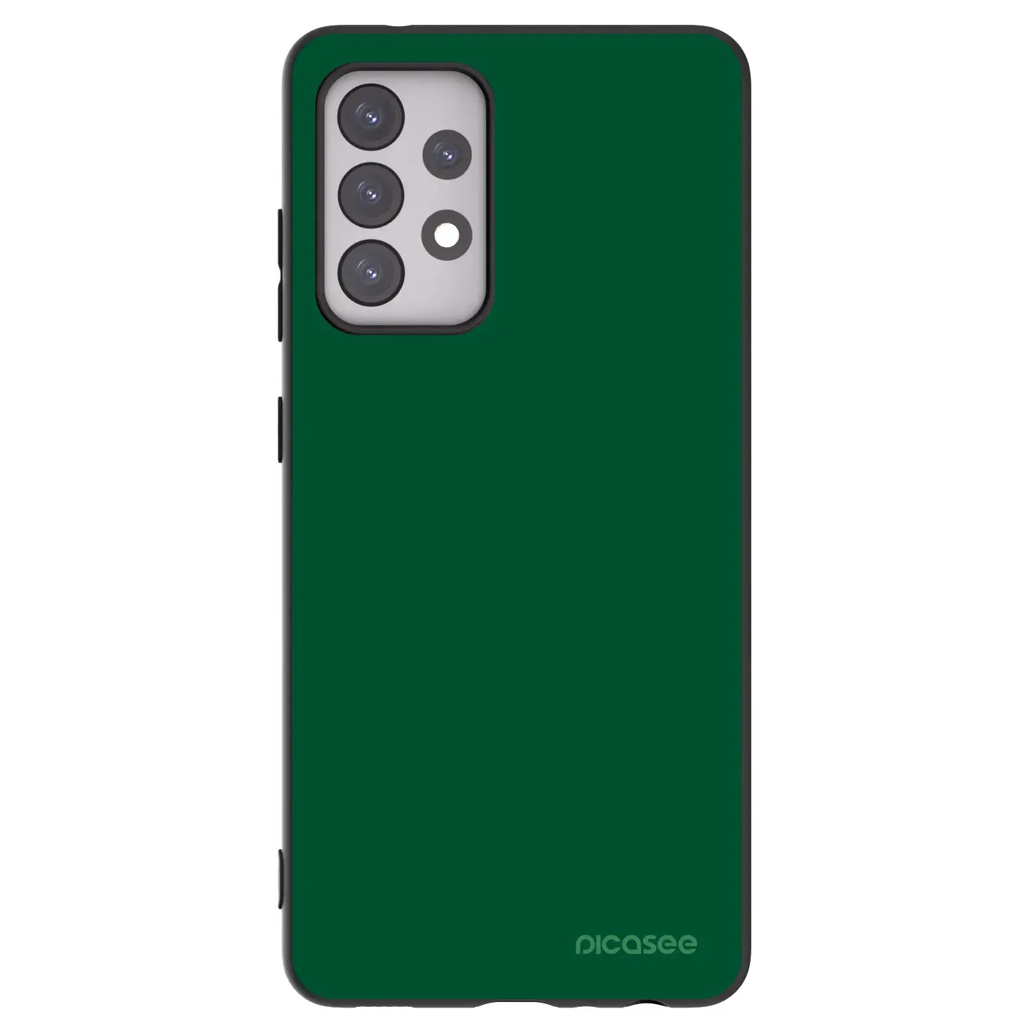Silikonový černý obal pro Samsung Galaxy A52s 5G A528B - Green Gleam