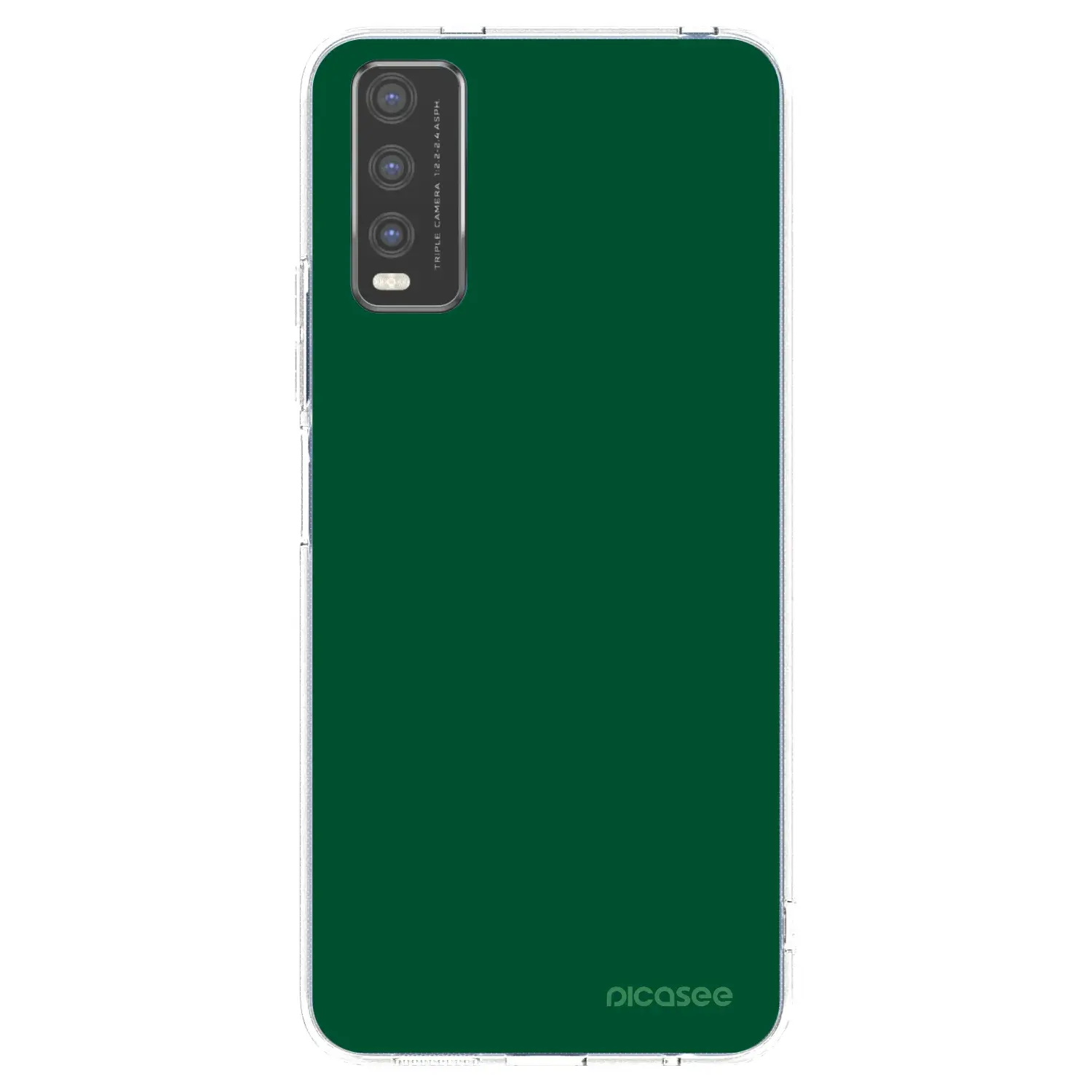 Silikonový průhledný obal pro Vivo Y20s - Green Gleam