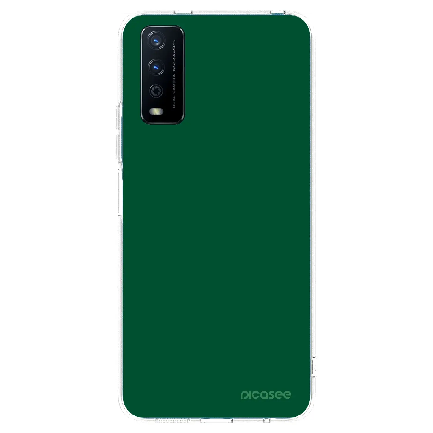 Silikonový průhledný obal pro Vivo Y11s - Green Gleam
