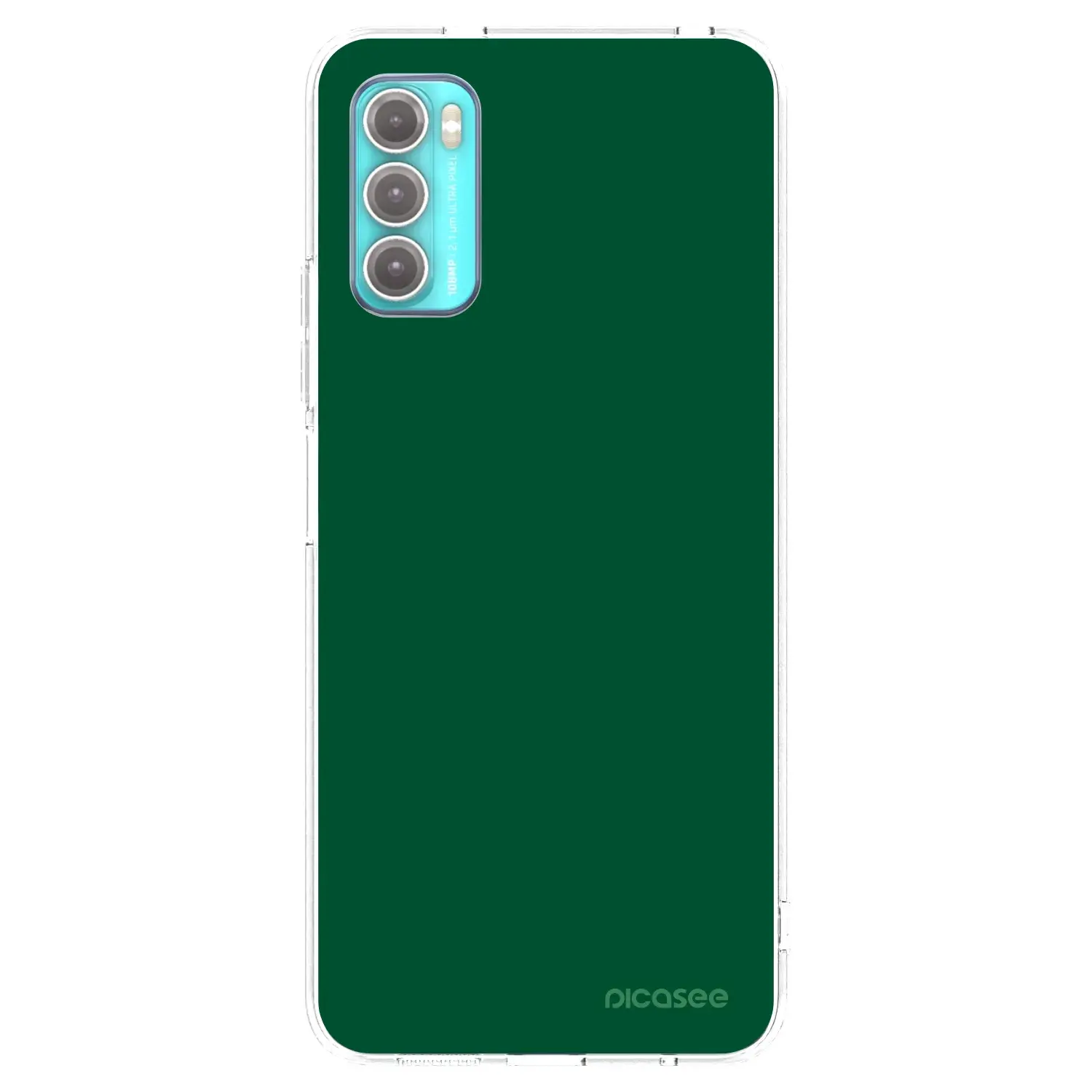 Silikonový průhledný obal pro Motorola Moto G60 - Green Gleam