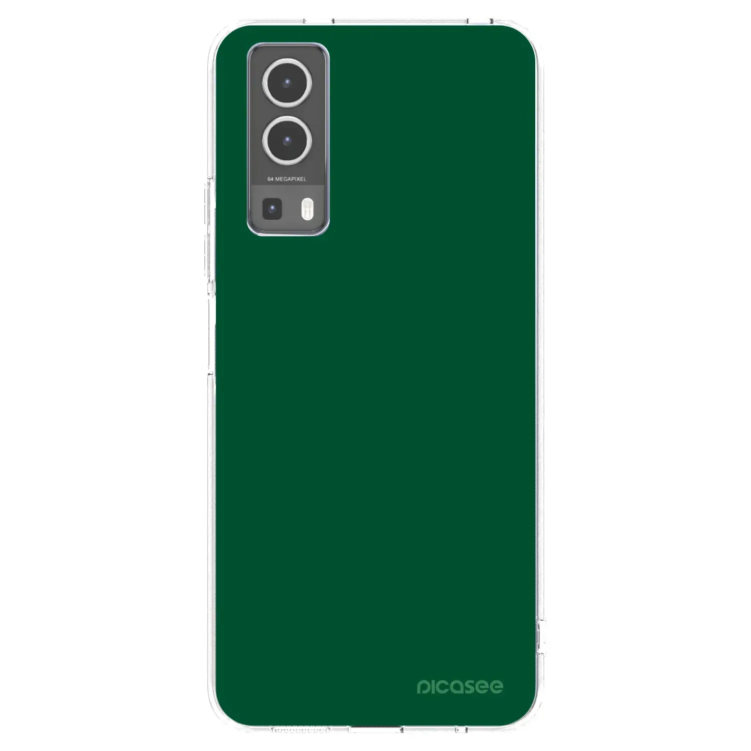 Silikonový průhledný obal pro Vivo Y72 5G - Green Gleam