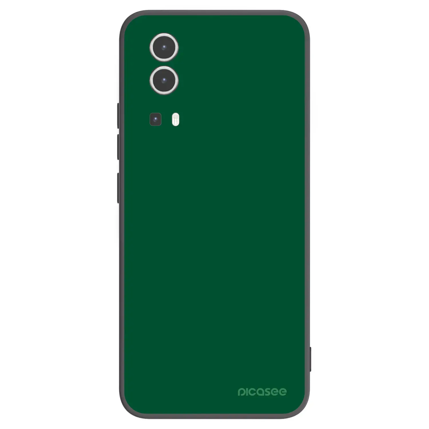 Silikonový černý obal pro Vivo Y72 5G - Green Gleam