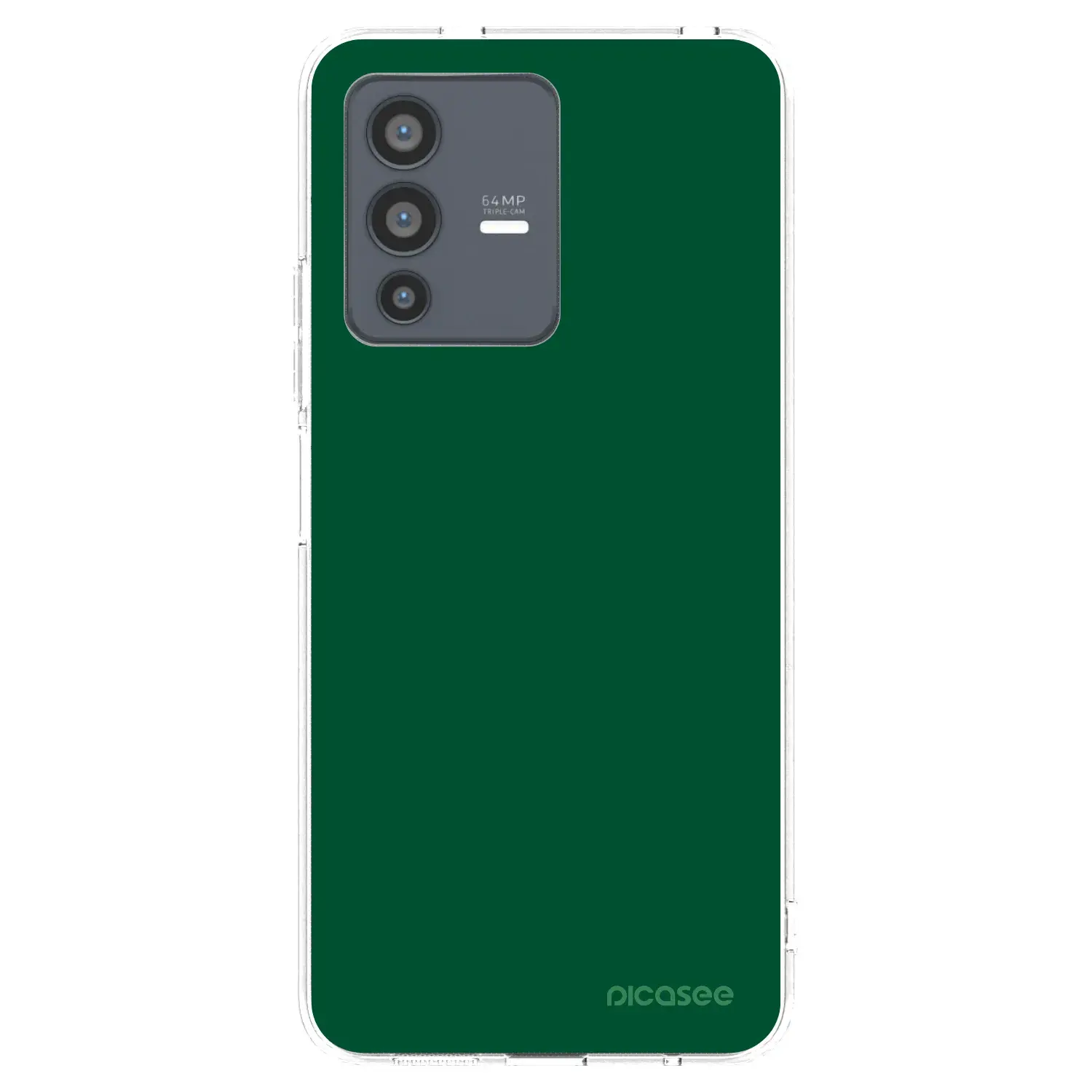 Silikonový průhledný obal pro Vivo V23 5G - Green Gleam