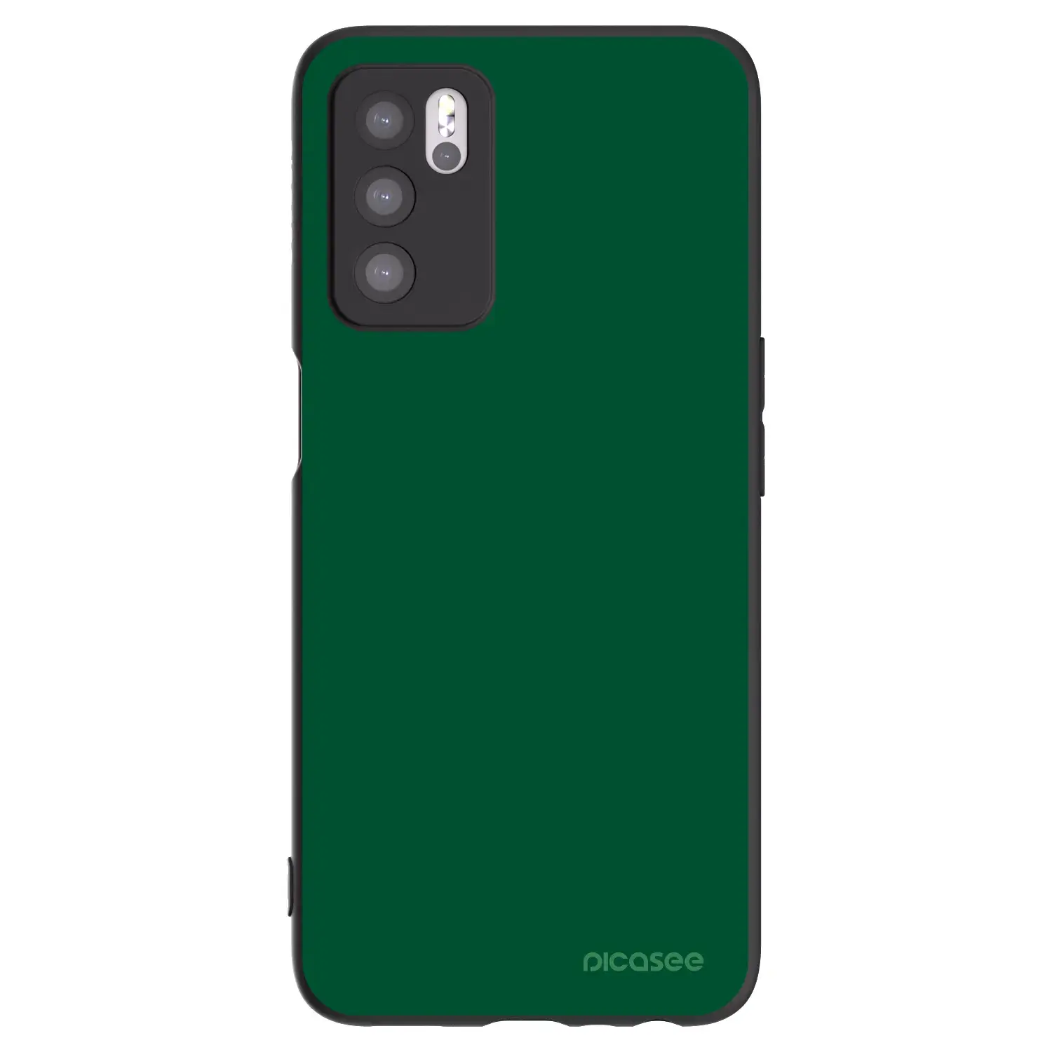 Silikonový černý obal pro OPPO A16s - Green Gleam