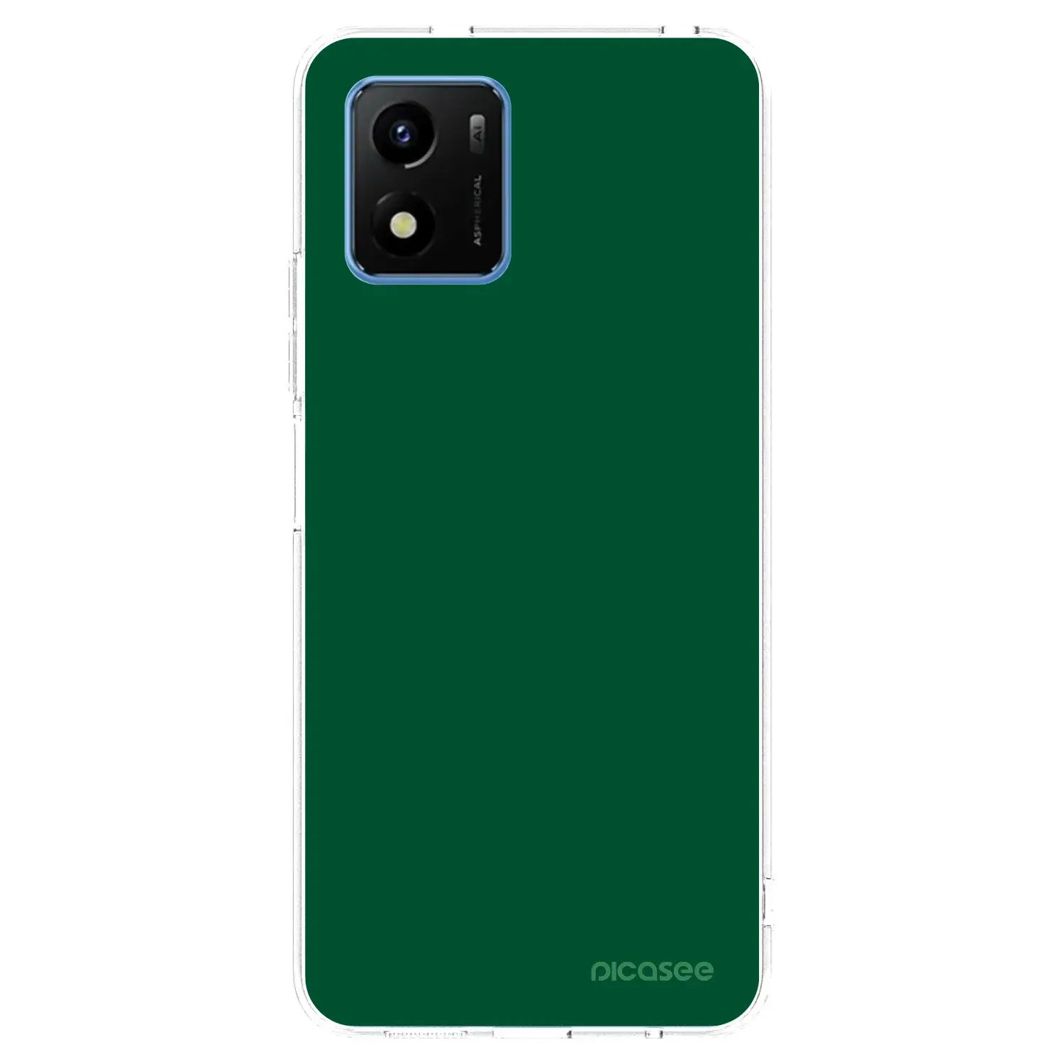 Silikonový průhledný obal pro Vivo Y01 - Green Gleam