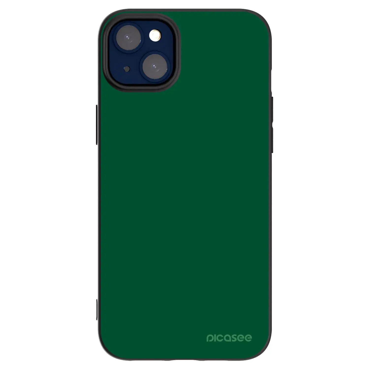 Silikonový černý obal pro Apple iPhone 14 Plus - Green Gleam