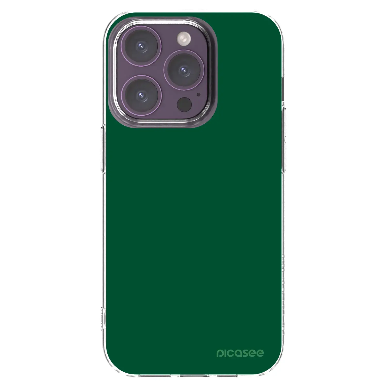 Silikonový průhledný obal pro Apple iPhone 14 Pro - Green Gleam