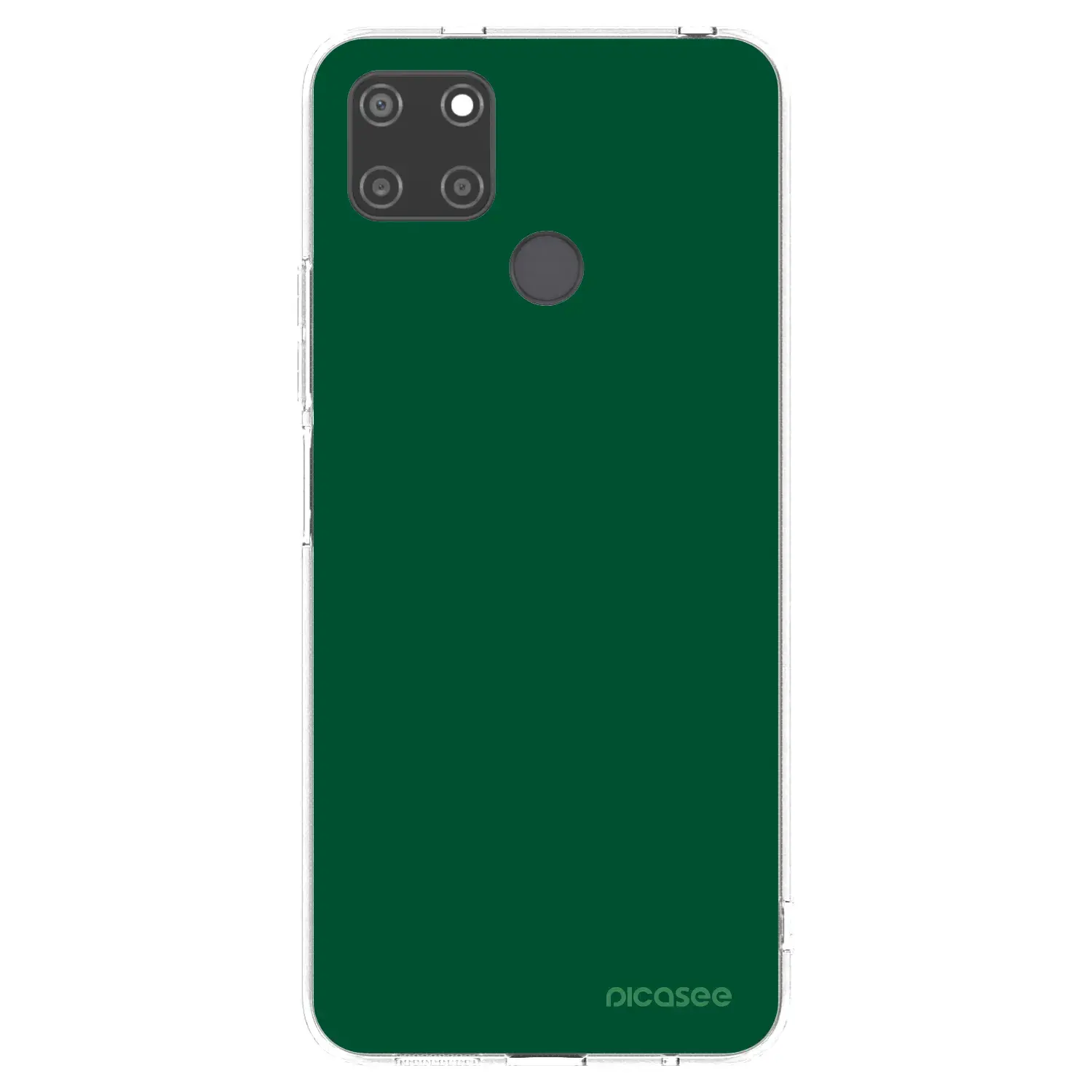 Silikonový průhledný obal pro Realme C21Y - Green Gleam