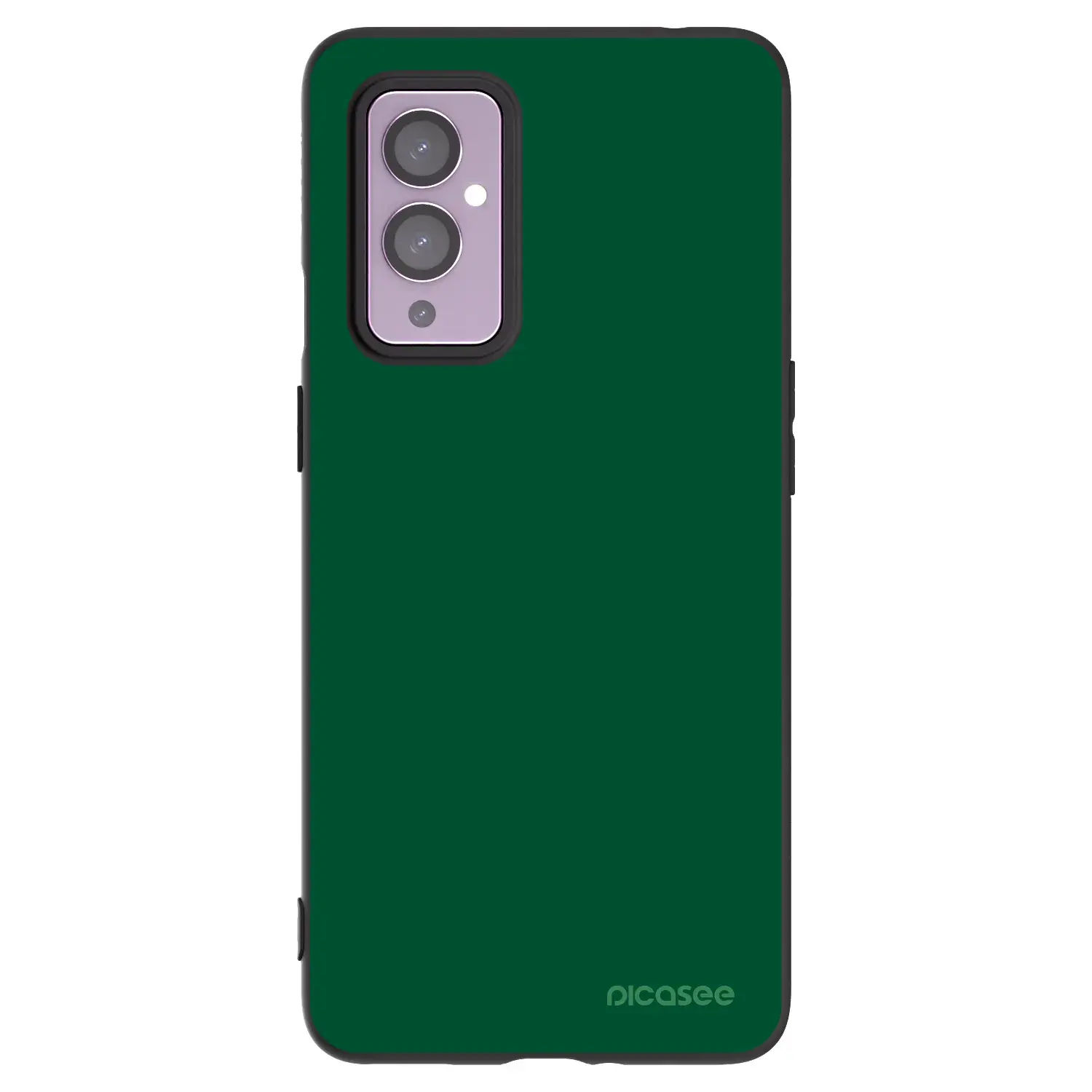 Silikonový černý obal pro OnePlus 9 - Green Gleam