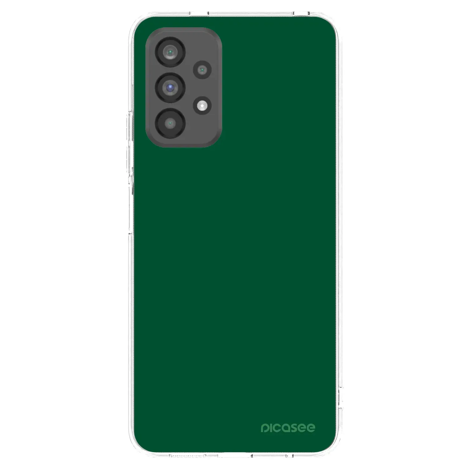 Silikonový průhledný obal pro Samsung Galaxy A73 5G - Green Gleam