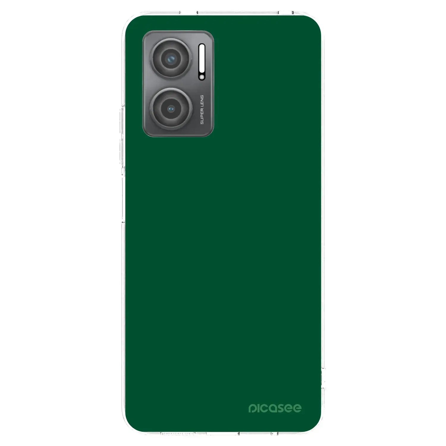 Silikonový průhledný obal pro Xiaomi Redmi 10 5G - Green Gleam