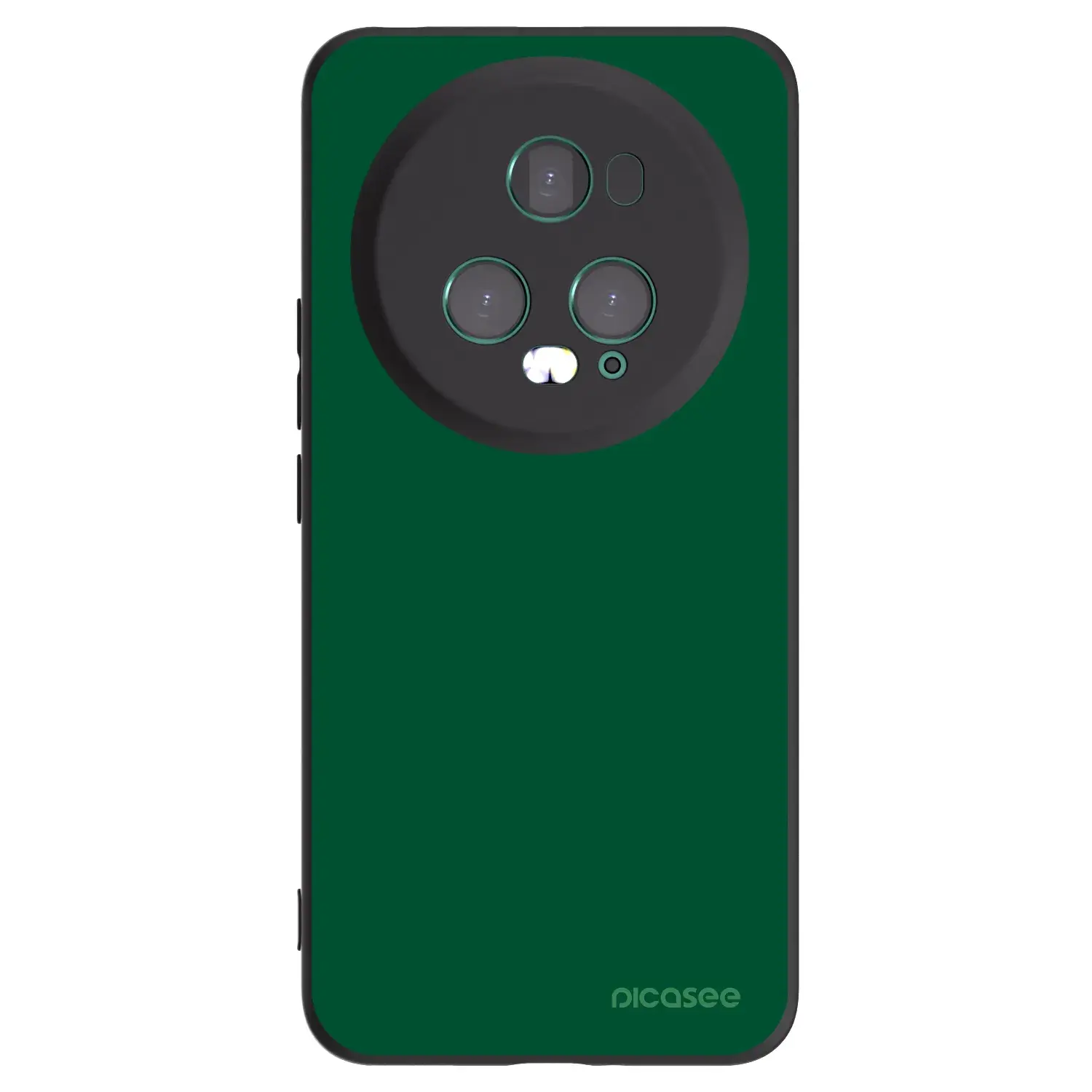 Silikonový černý obal pro Honor Magic5 Pro - Green Gleam