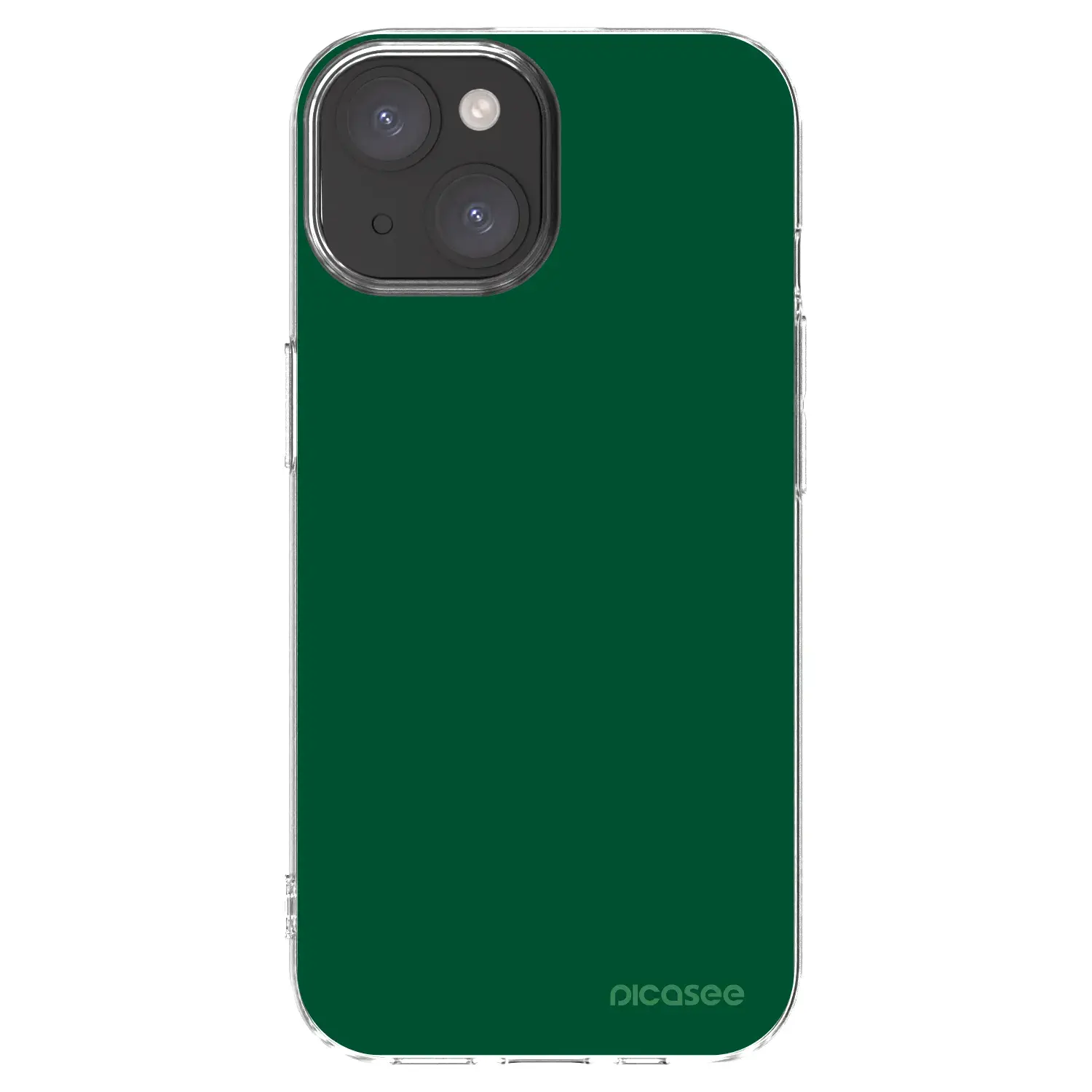 Silikonový průhledný obal pro Apple iPhone 15 - Green Gleam