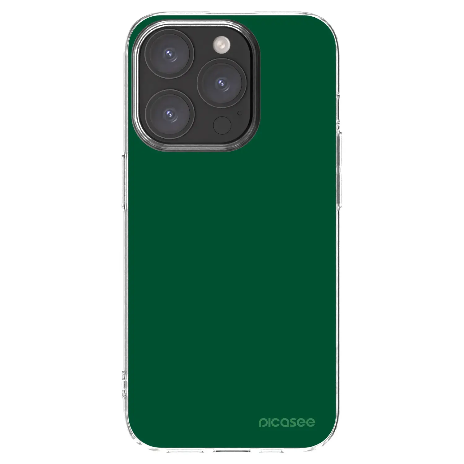 Silikonový průhledný obal pro Apple iPhone 15 Pro - Green Gleam