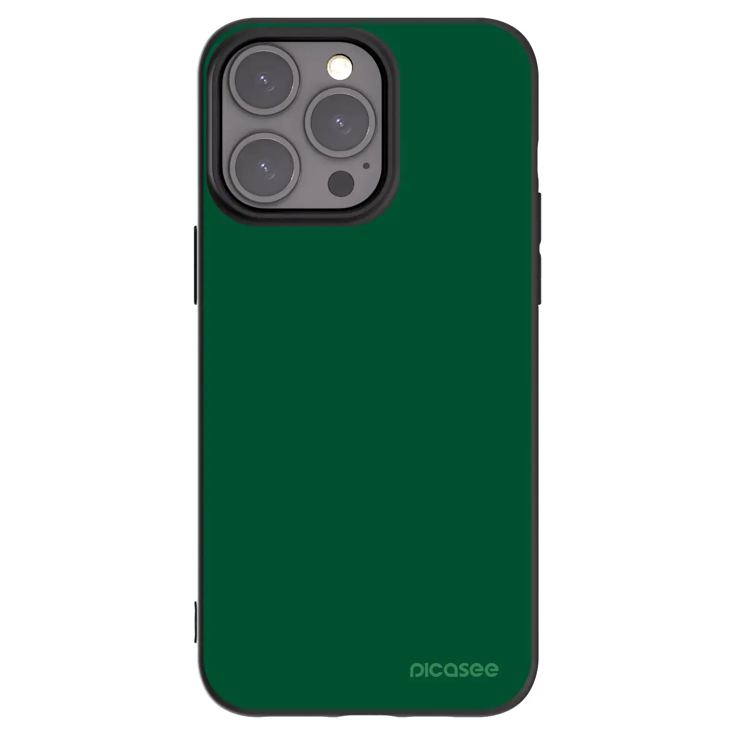 Silikonový černý obal pro Apple iPhone 15 Pro Max - Green Gleam