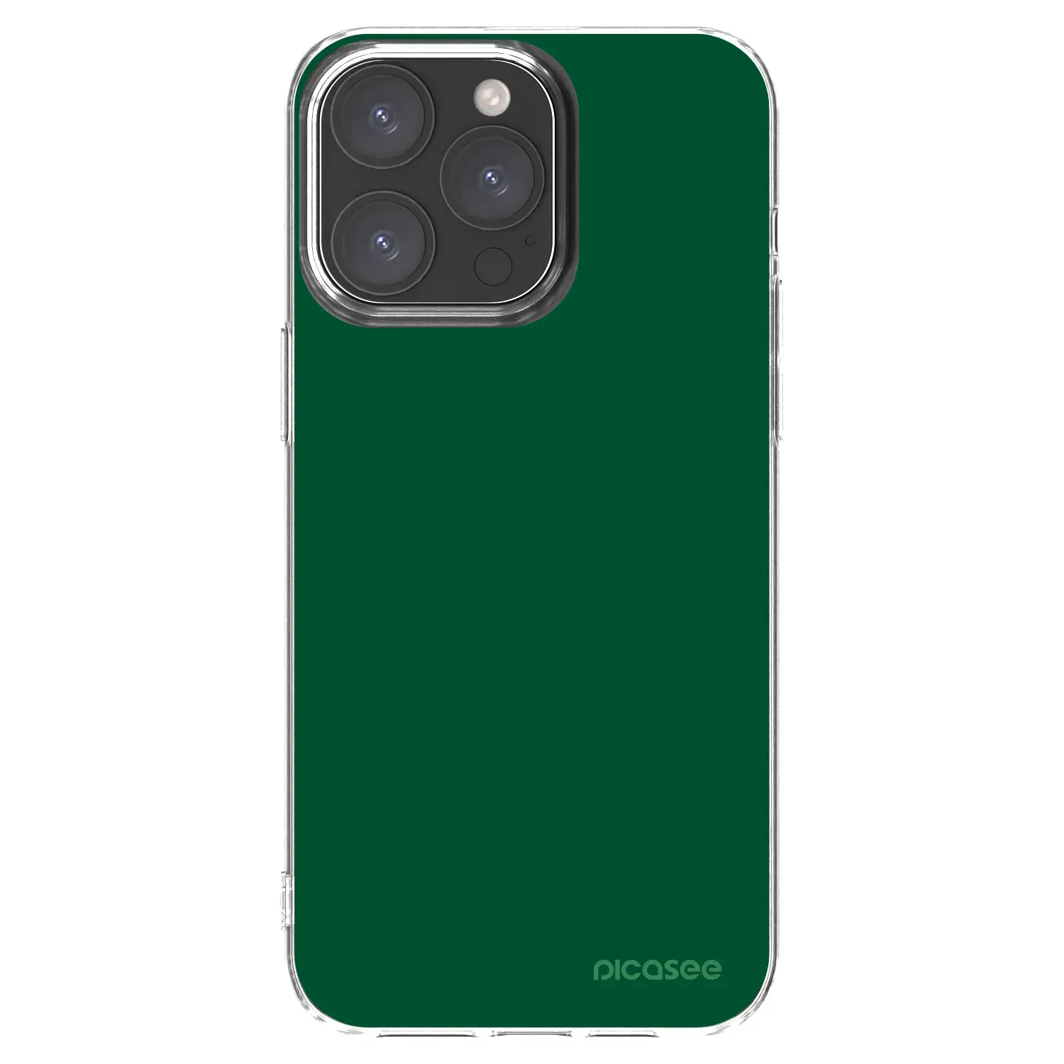 Silikonový průhledný obal pro Apple iPhone 15 Pro Max - Green Gleam