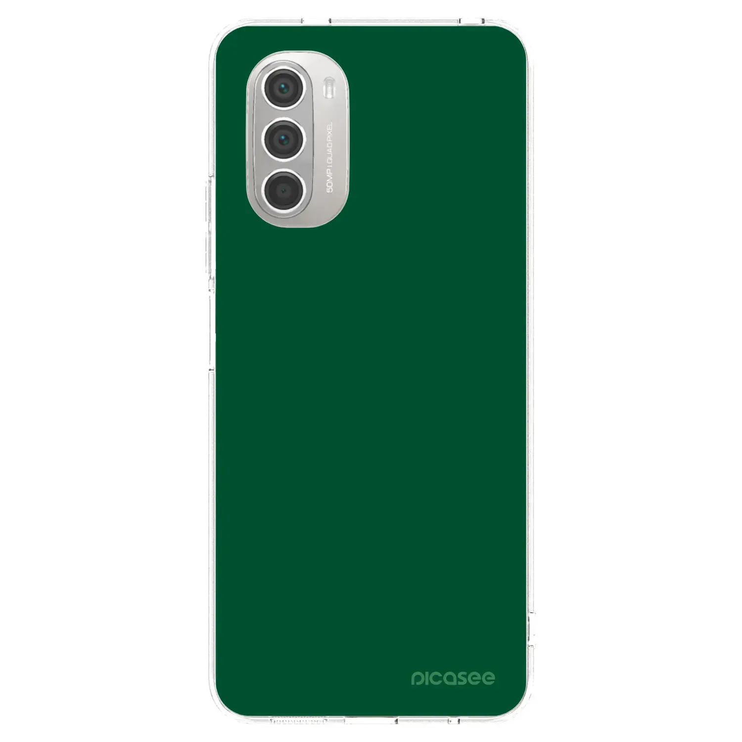 Silikonový průhledný obal pro Motorola Moto G51 - Green Gleam