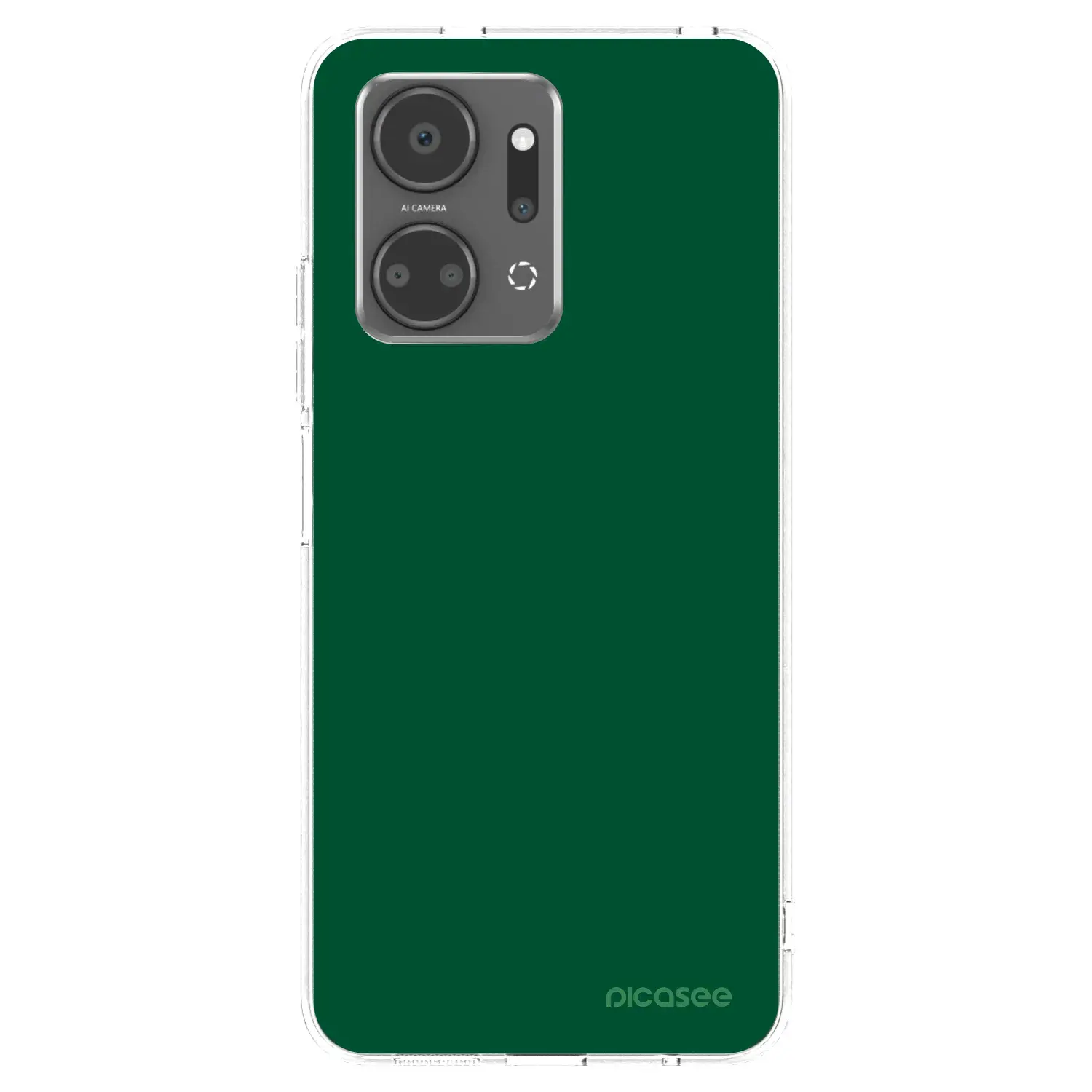 Silikonový průhledný obal pro Honor X7a - Green Gleam