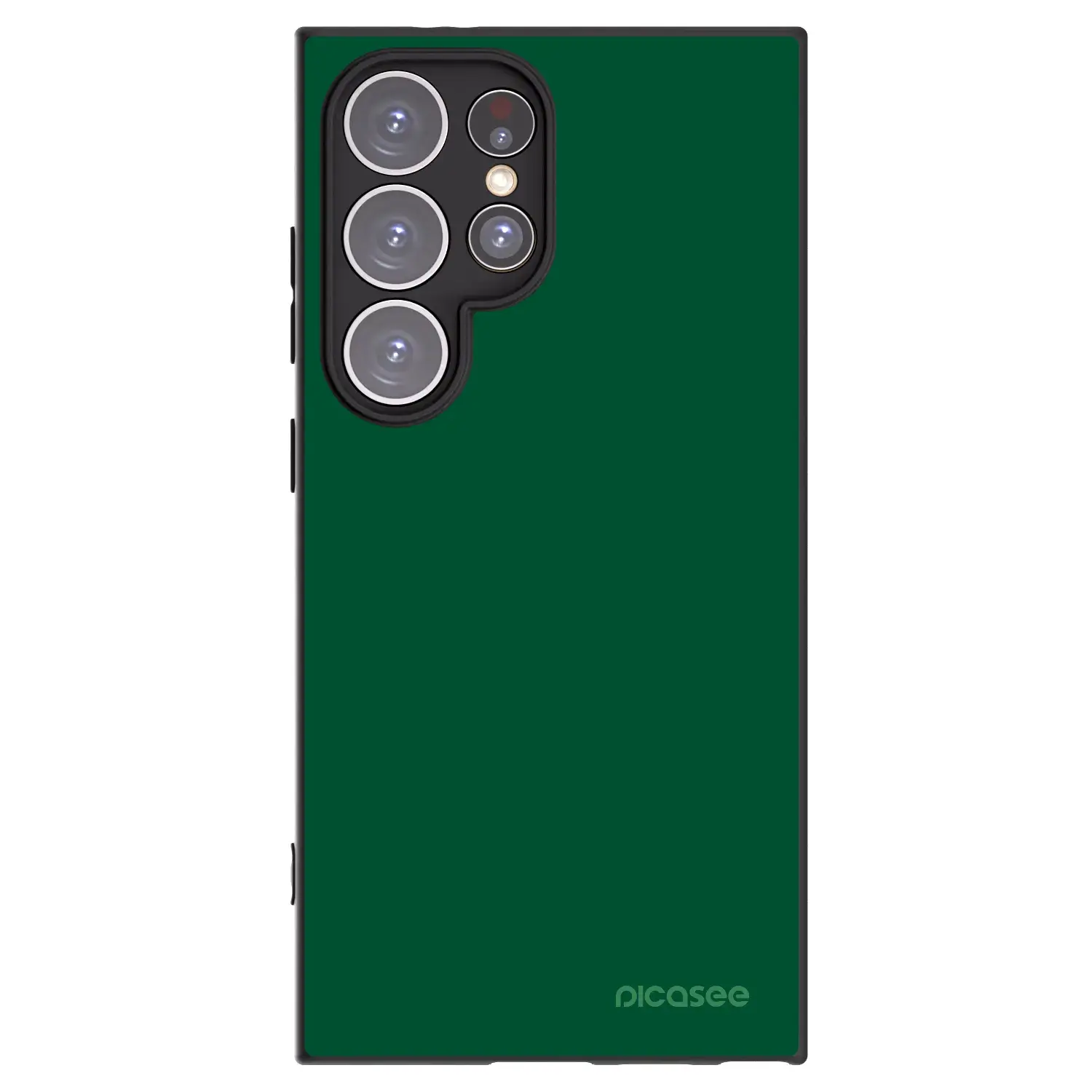 Silikonový černý obal pro Samsung Galaxy S24 Ultra S928B 5G - Green Gleam