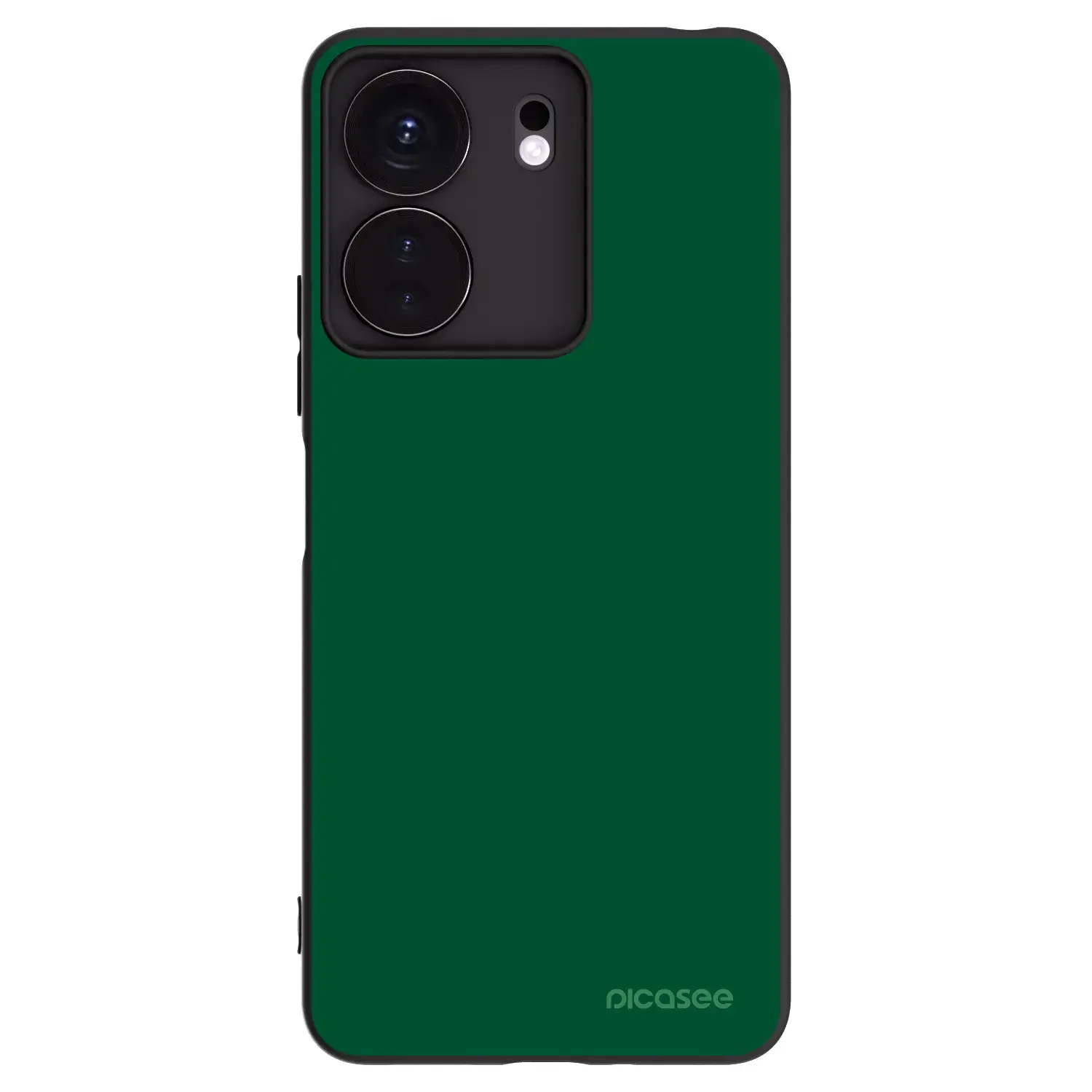 Silikonový černý obal pro Xiaomi Redmi 13C 4G - Green Gleam