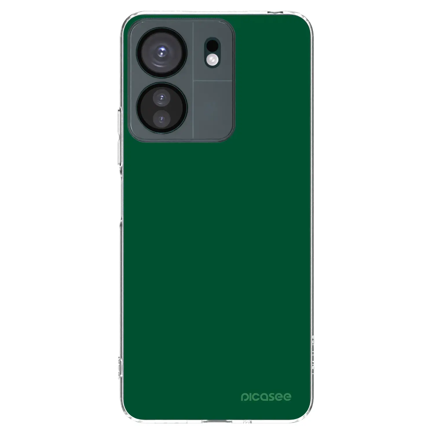 Silikonový průhledný obal pro Xiaomi Redmi 13C 4G - Green Gleam