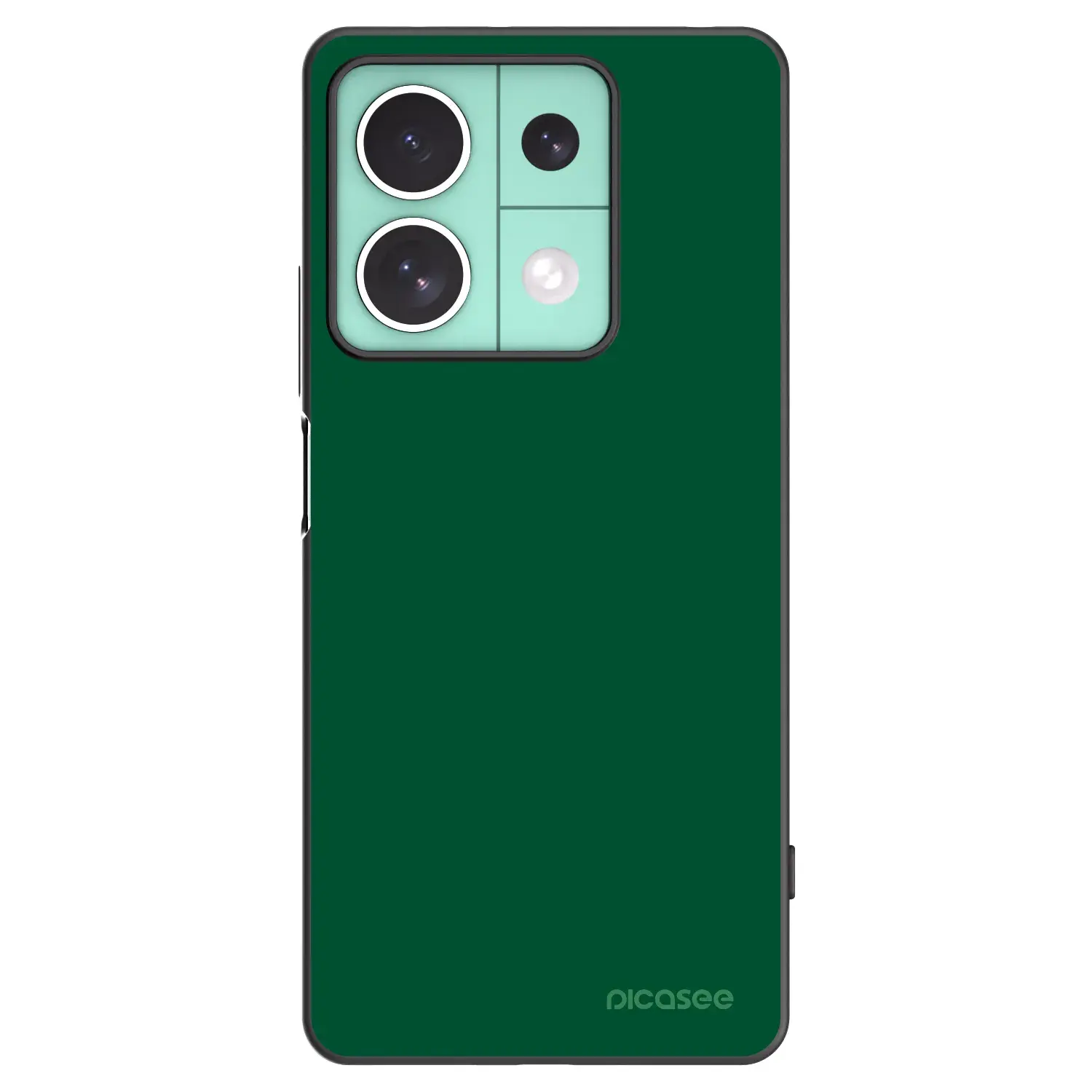 Silikonový černý obal pro Xiaomi Redmi Note 13 5G - Green Gleam