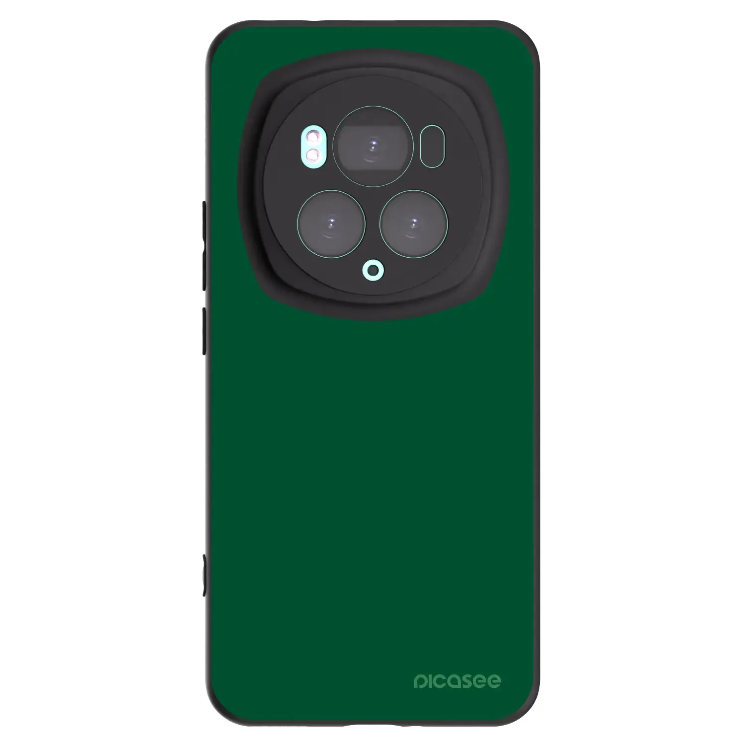 Silikonový černý obal pro Honor Magic6 Pro - Green Gleam