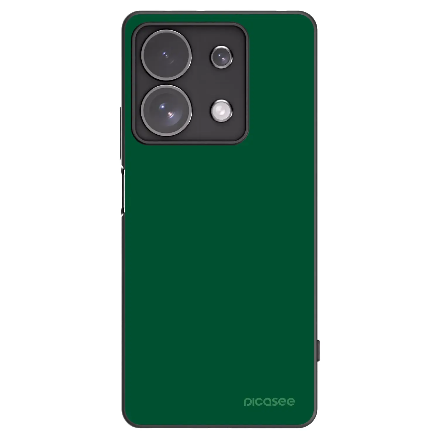 Silikonový černý obal pro Xiaomi Redmi Note 13 Pro 4G - Green Gleam