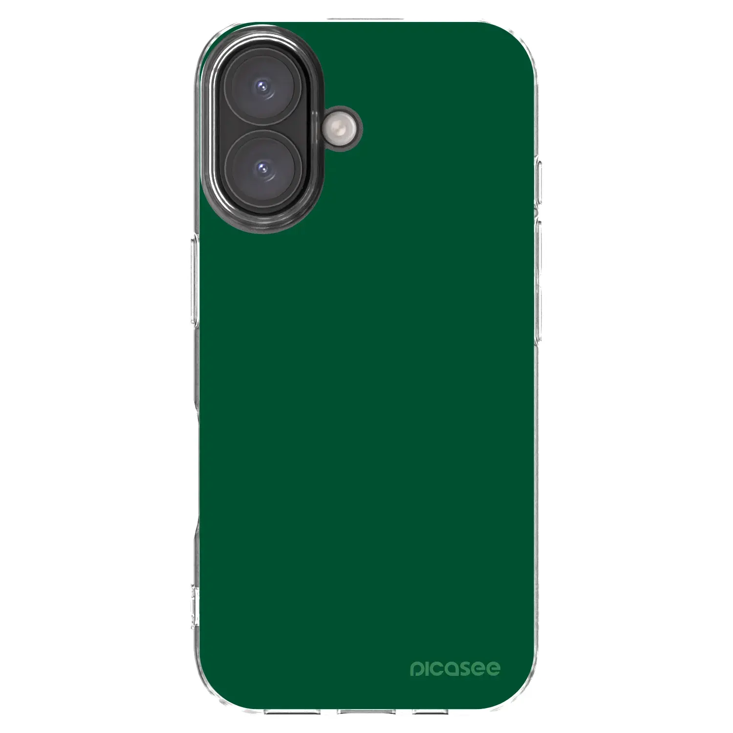 Silikonový průhledný obal pro Apple iPhone 16 - Green Gleam