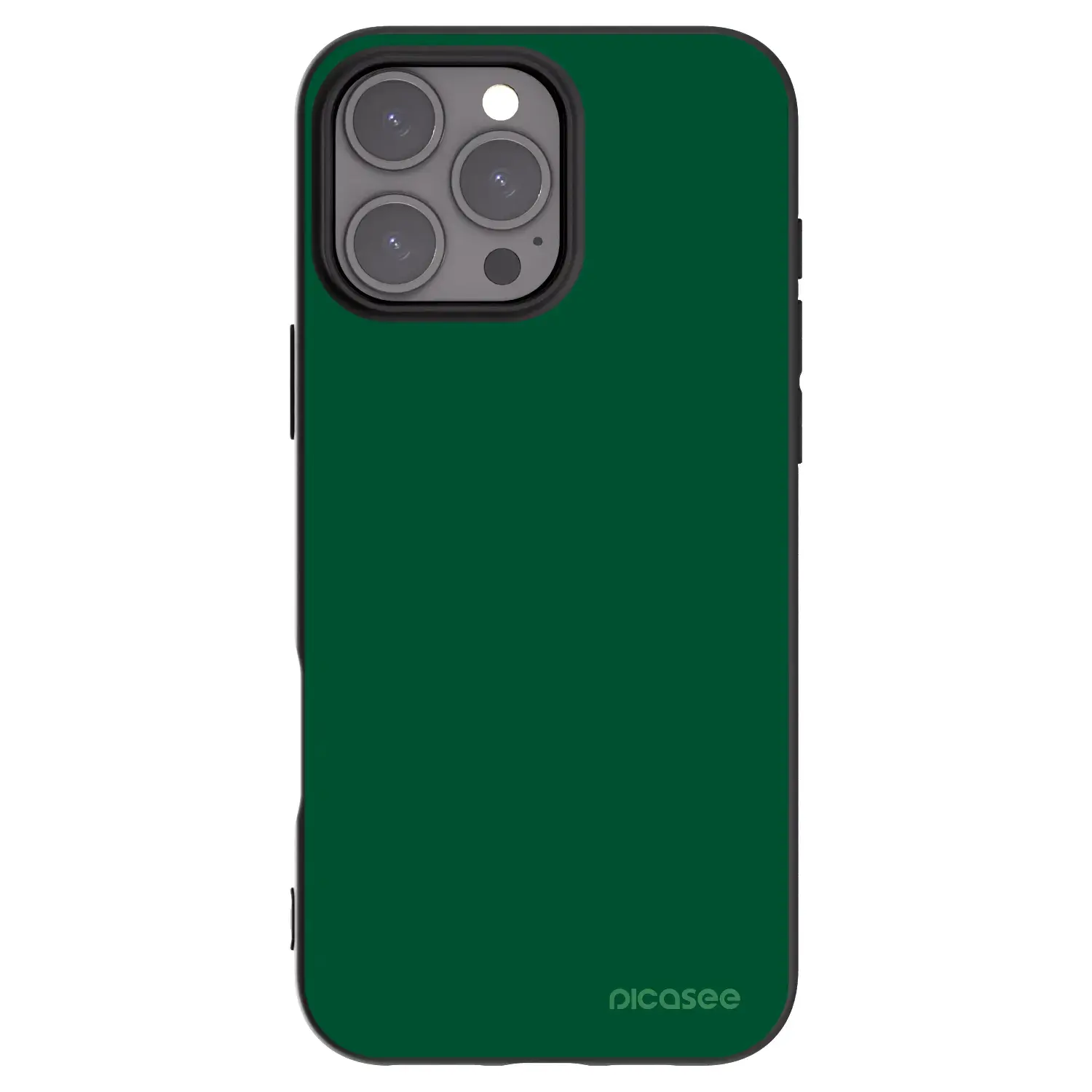 Silikonový černý obal pro Apple iPhone 16 Pro Max - Green Gleam