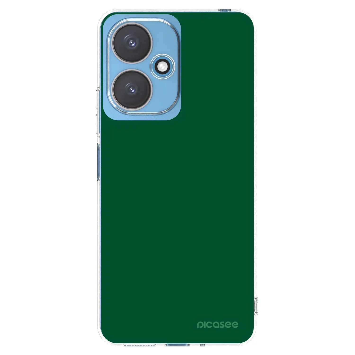 Silikonový průhledný obal pro Xiaomi Redmi 13C 5G - Green Gleam