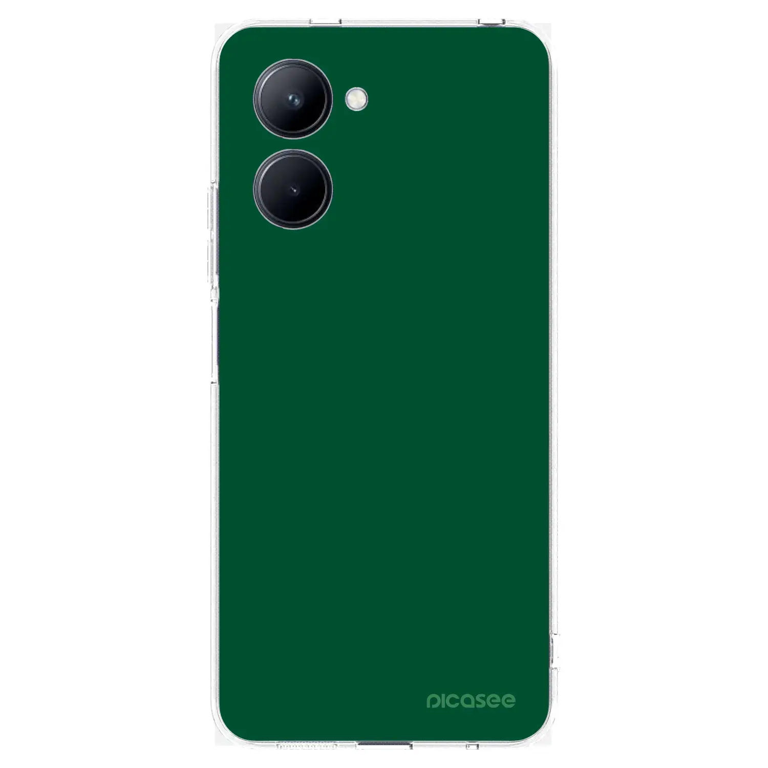 Silikonový průhledný obal pro Realme C33 (2023) - Green Gleam
