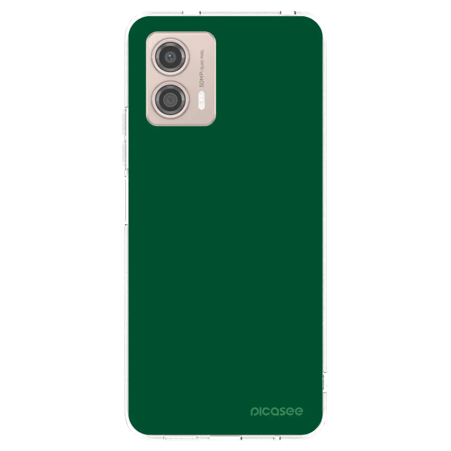 Silikonový průhledný obal pro Motorola Moto G53 5G - Green Gleam